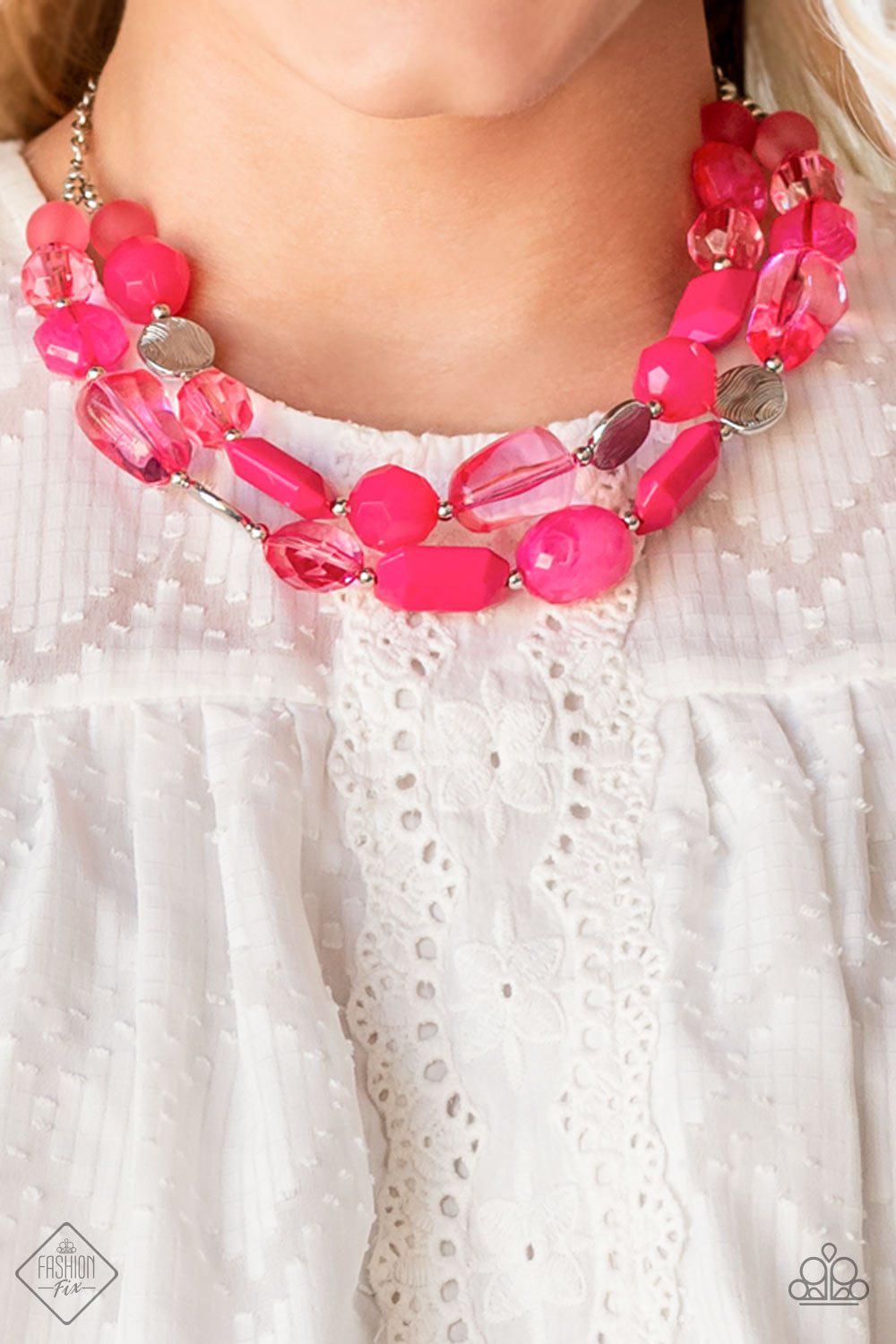 Glimpses of Malibu Complete Trend Blend (4 pc set) August 2021 - Paparazzi Accessories Fashion Fix - Necklace -CarasShop.com - $5 Jewelry by Cara Jewels