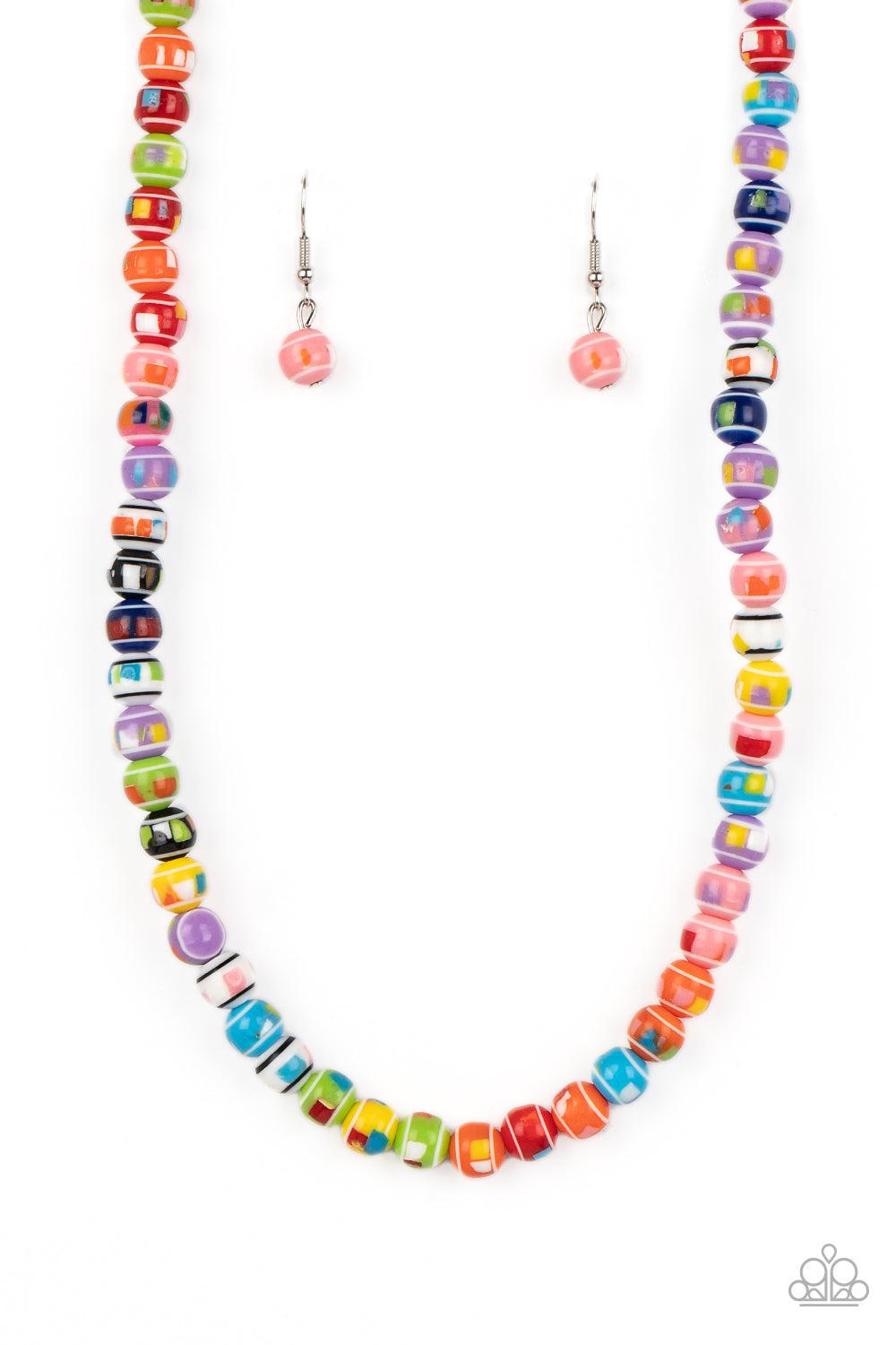 Gobstopper Glamour Multi Necklace - Paparazzi Accessories- lightbox - CarasShop.com - $5 Jewelry by Cara Jewels