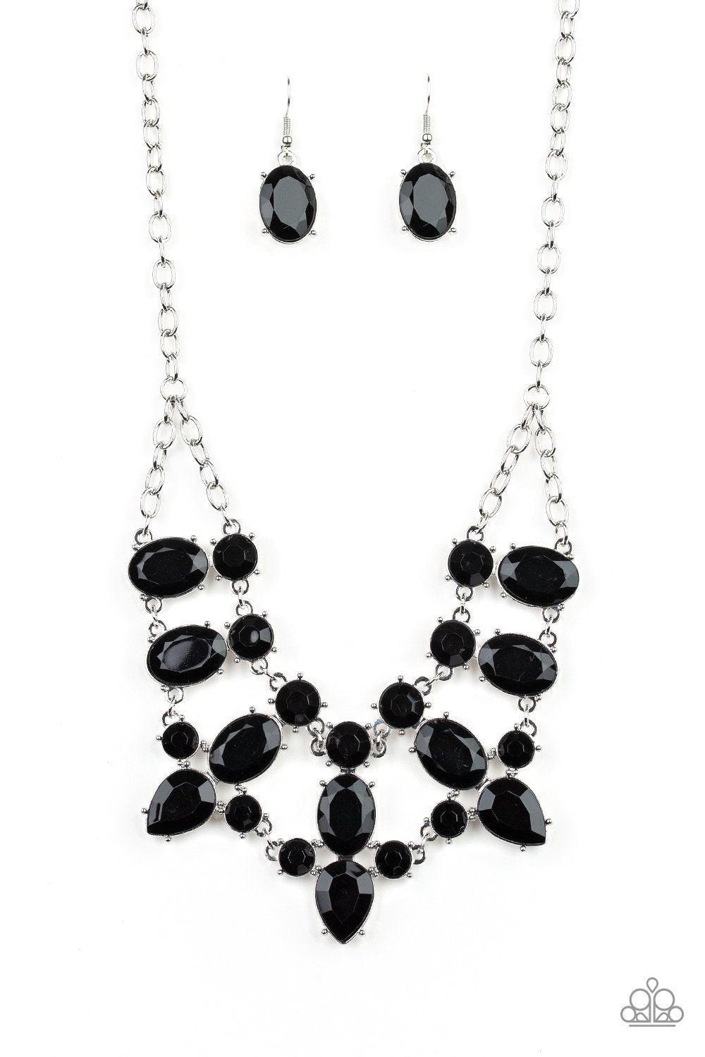 Goddess Glow Black Necklace - Paparazzi Accessories - lightbox -CarasShop.com - $5 Jewelry by Cara Jewels