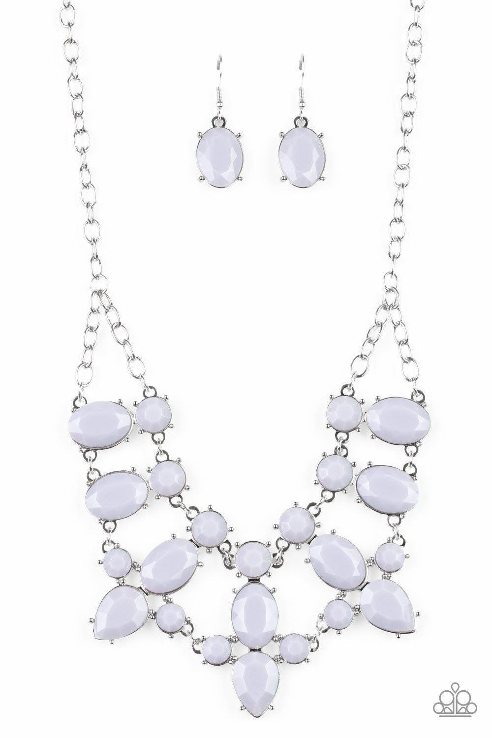 Goddess Glow Silver Necklace - Paparazzi Accessories - lightbox -CarasShop.com - $5 Jewelry by Cara Jewels
