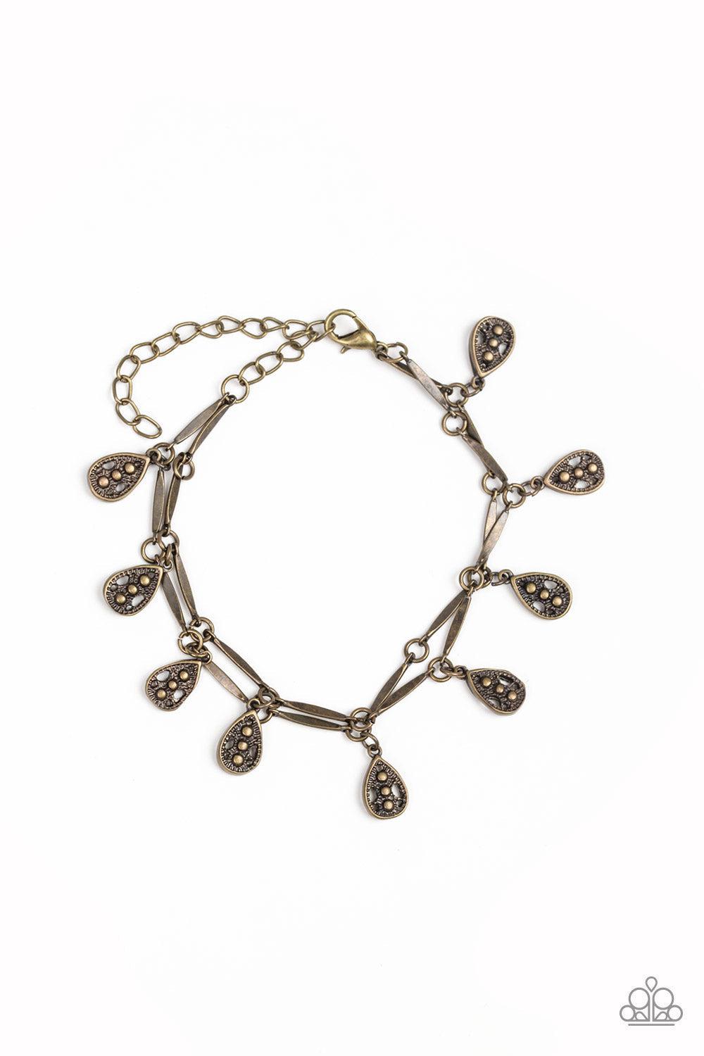 Gypsy Glee Brass Bracelet - Paparazzi Accessories- lightbox - CarasShop.com - $5 Jewelry by Cara Jewels