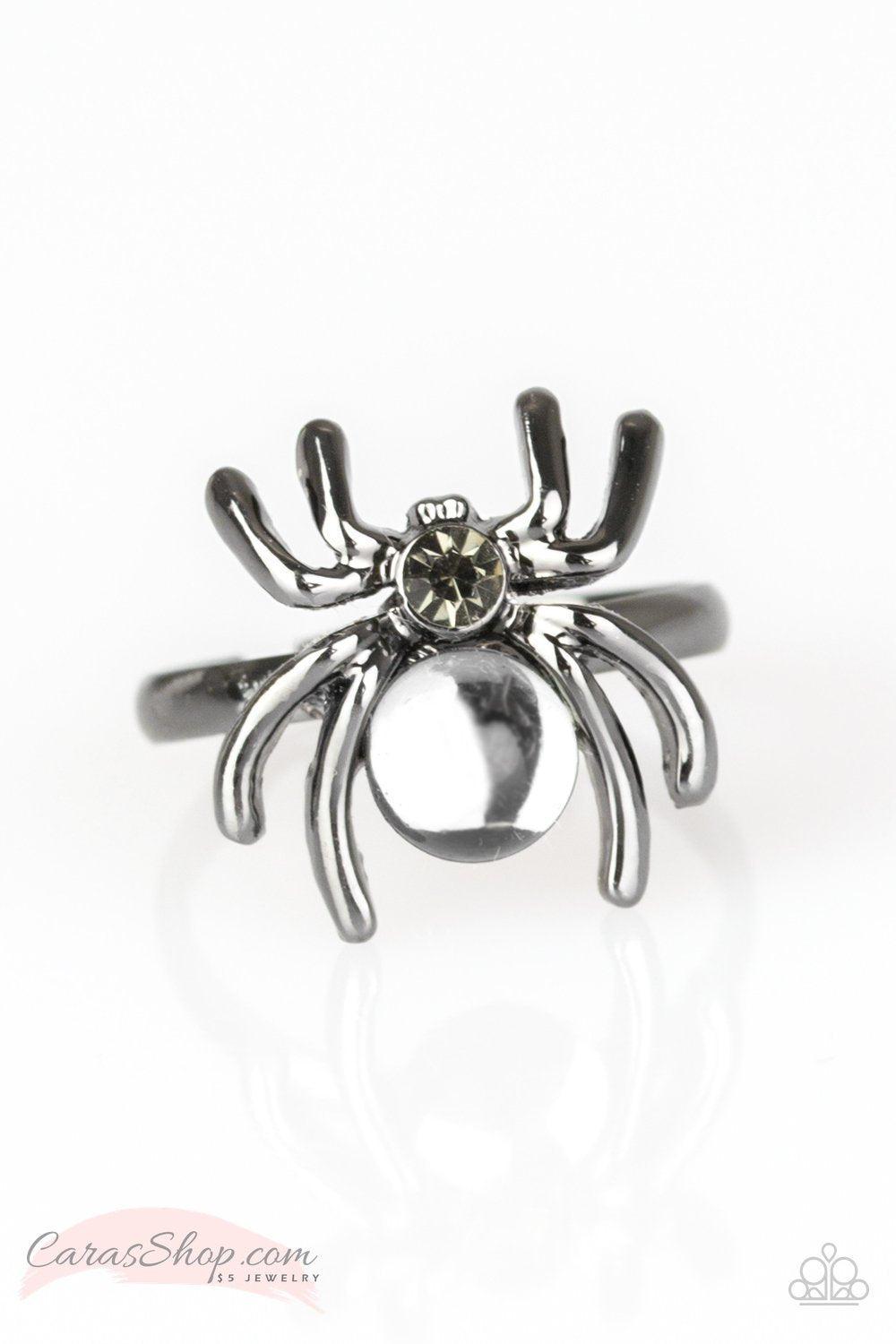 Halloween Themed Starlet Shimmer Children&#39;s Spider Rings - Paparazzi Accessories-CarasShop.com - $5 Jewelry by Cara Jewels