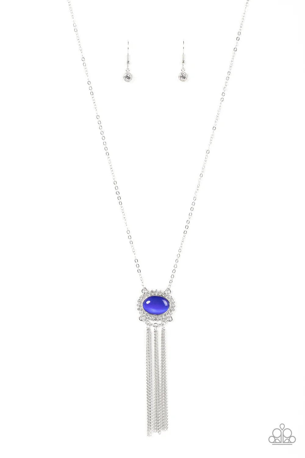 Happily Ever Ethereal Blue Necklace - Paparazzi Accessories- lightbox - CarasShop.com - $5 Jewelry by Cara Jewels