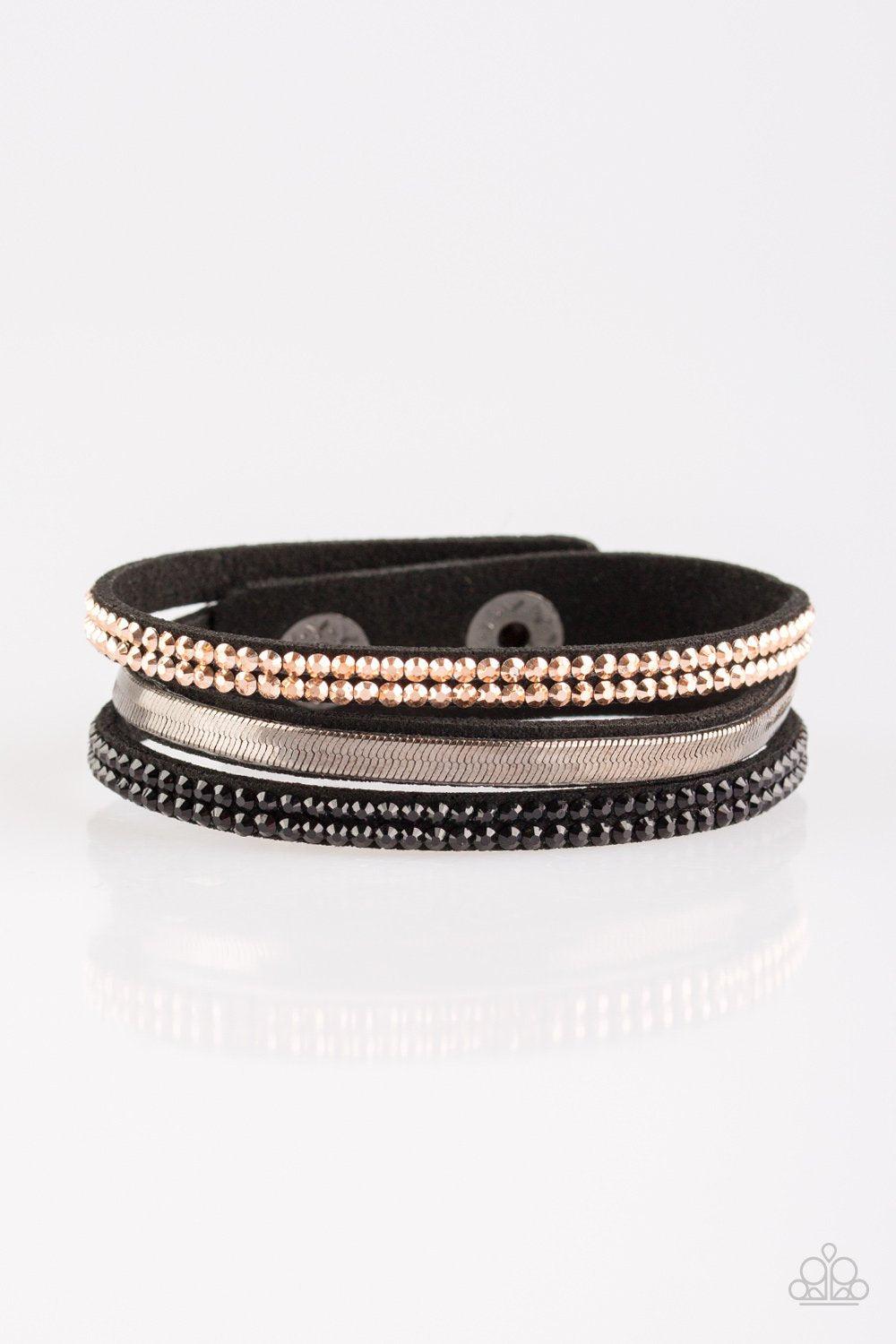 I Mean Business Multi Urban Wrap Snap Bracelet - Paparazzi Accessories - lightbox -CarasShop.com - $5 Jewelry by Cara Jewels