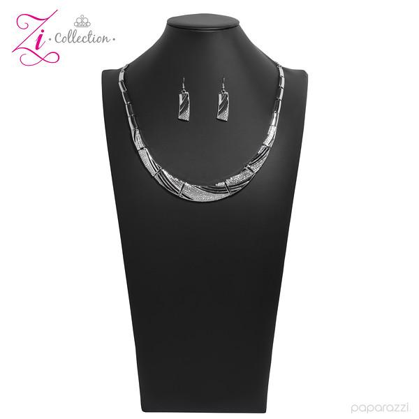 Independent 2018 Zi Collection Necklace and matching Earrings - Paparazzi Accessories-CarasShop.com - $5 Jewelry by Cara Jewels