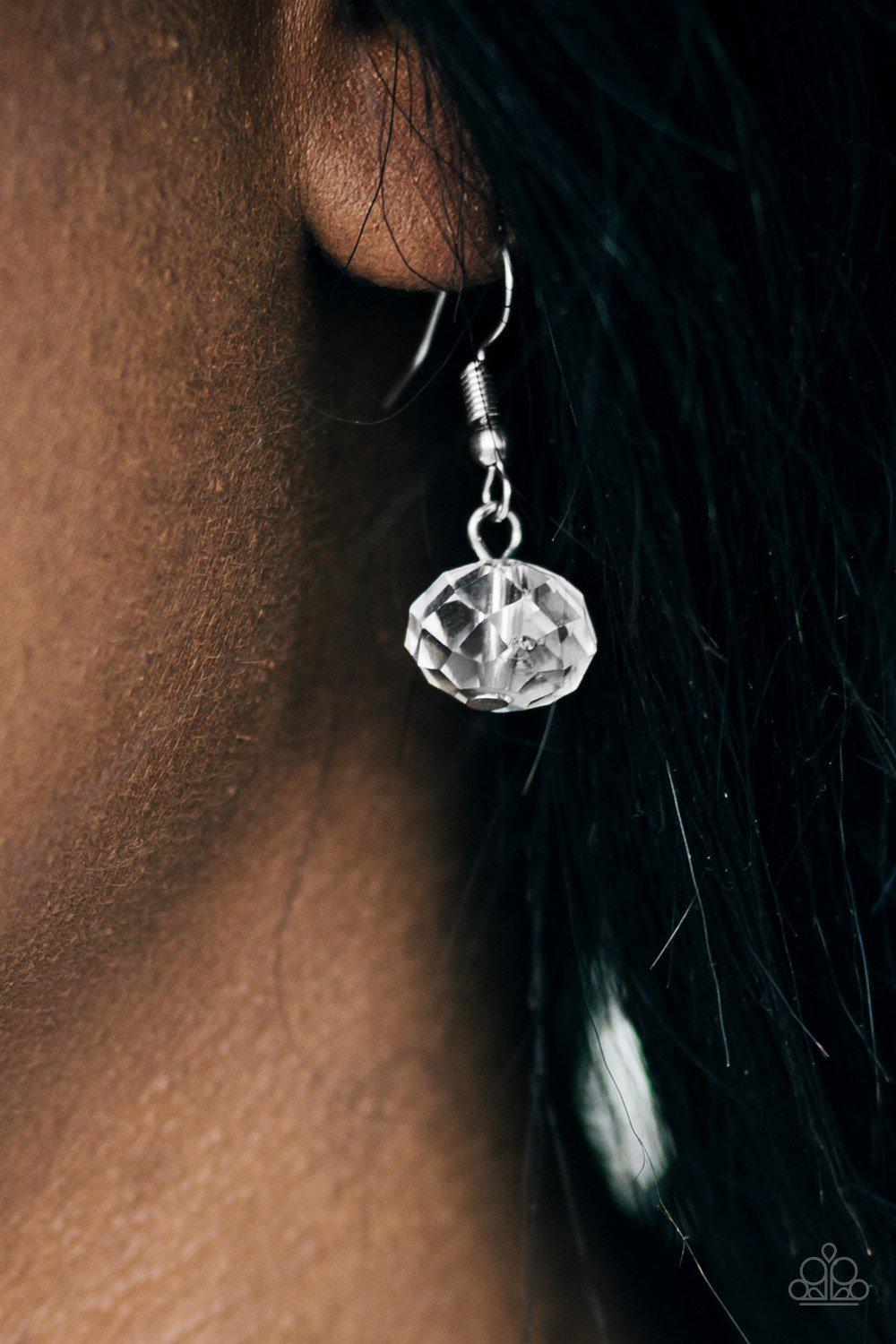 Instant Stardom Silver Necklace - Paparazzi Accessories-CarasShop.com - $5 Jewelry by Cara Jewels