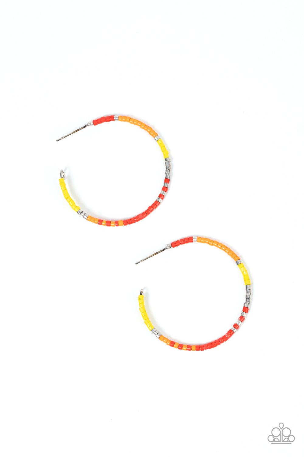 Joshua Tree Tourist Multi Hoop Earrings - Paparazzi Accessories- lightbox - CarasShop.com - $5 Jewelry by Cara Jewels