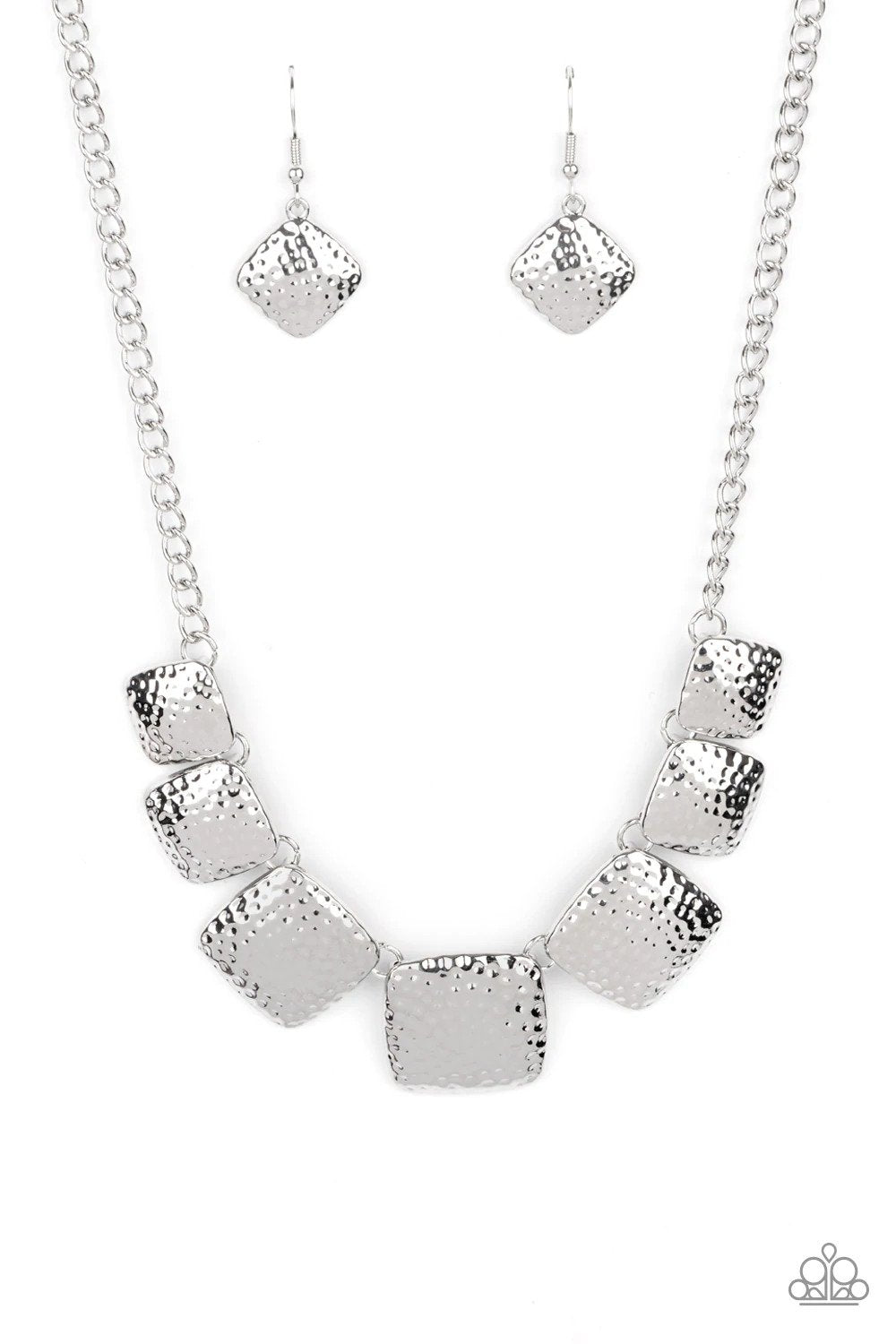 Keeping It RELIC Silver Necklace - Paparazzi Accessories- lightbox - CarasShop.com - $5 Jewelry by Cara Jewels