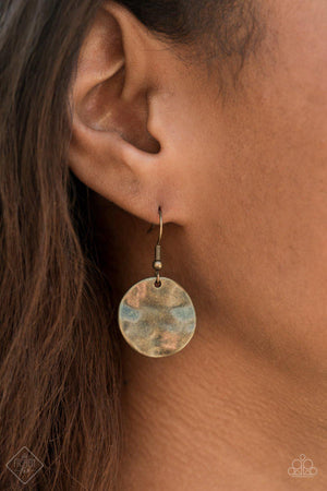 Paparazzi HARDWARE-Headed - Brass Earrings