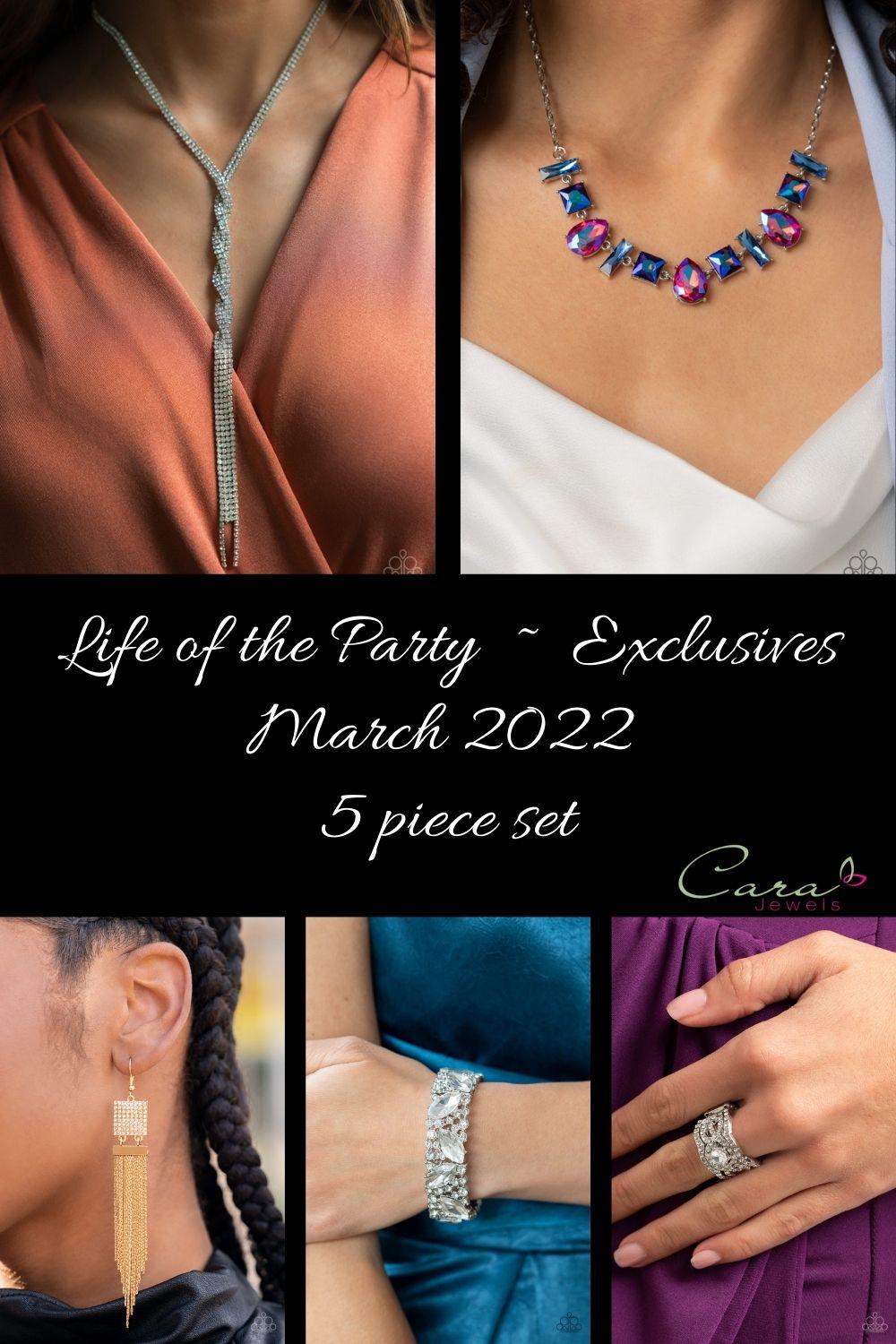 Life of the Party Exclusives March 2022 - 5 piece set - Paparazzi Accessories