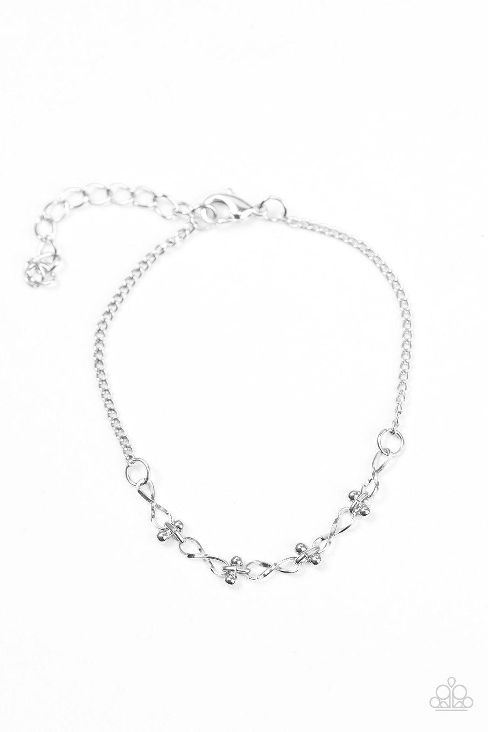 Little Wonder Silver Bracelet - Paparazzi Accessories-CarasShop.com - $5 Jewelry by Cara Jewels