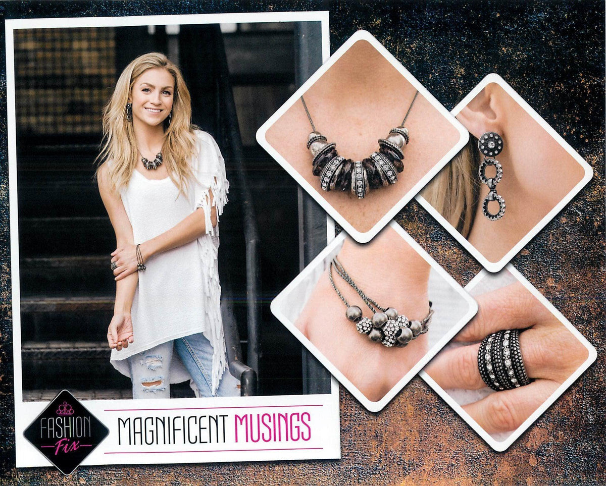 Magnificent Musings Complete Trend Blend (4 pc set) February 2020 - Paparazzi Accessories Fashion Fix-Set-CarasShop.com - $5 Jewelry by Cara Jewels
