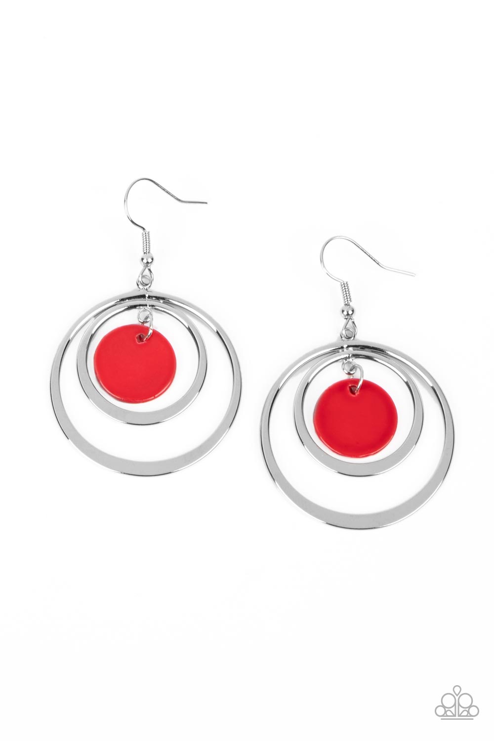 Mai Tai Tango Red Earrings - Paparazzi Accessories- lightbox - CarasShop.com - $5 Jewelry by Cara Jewels