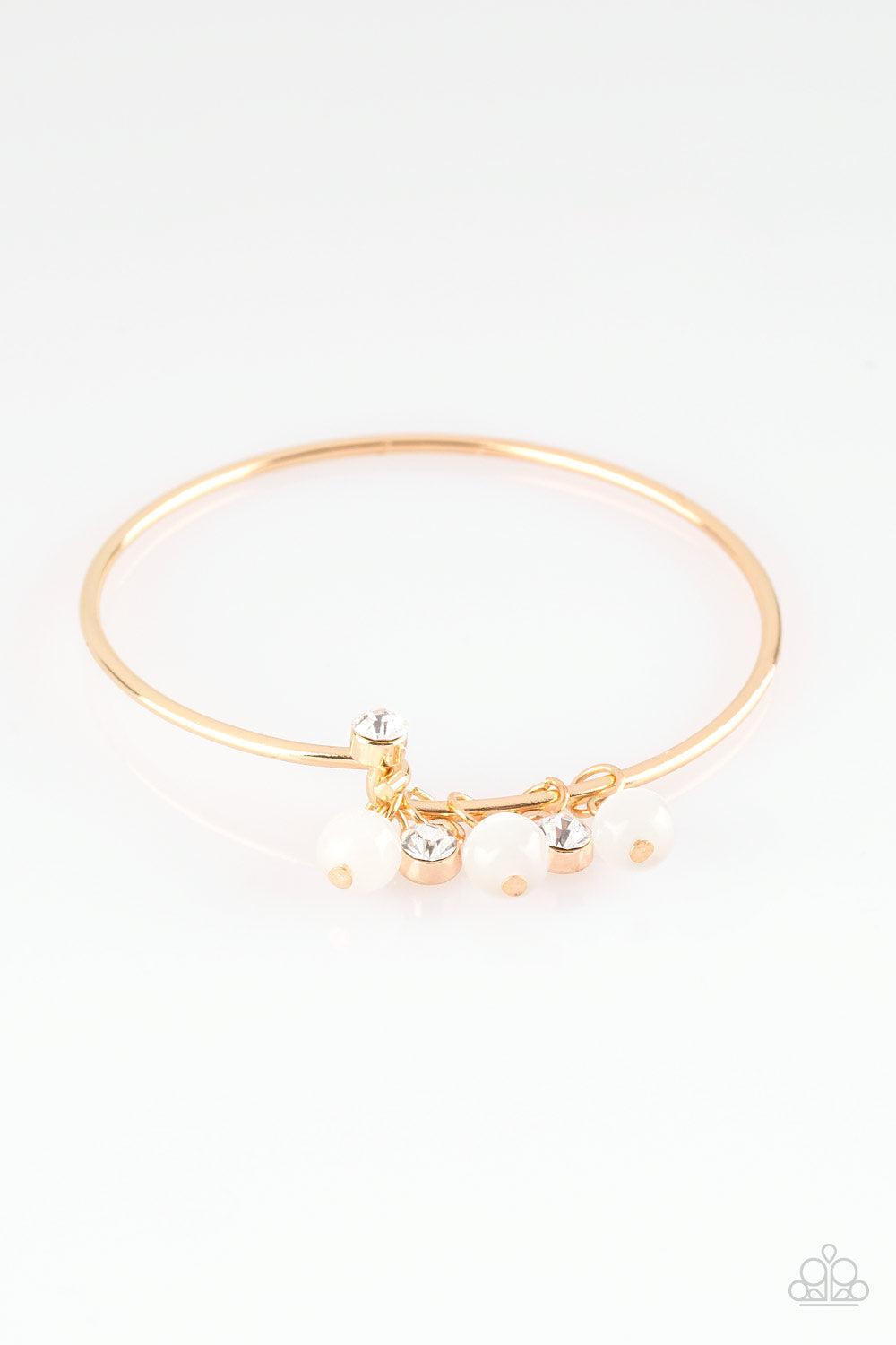 Marine Melody Gold Bracelet - Paparazzi Accessories- lightbox - CarasShop.com - $5 Jewelry by Cara Jewels