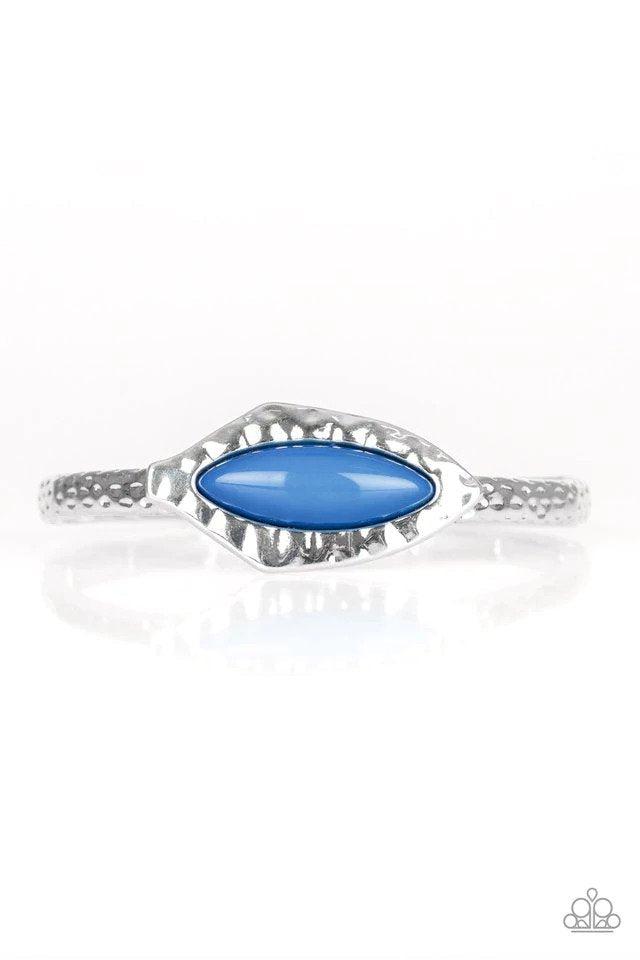 Mason Minimalism Blue Bracelet - Paparazzi Accessories- lightbox - CarasShop.com - $5 Jewelry by Cara Jewels