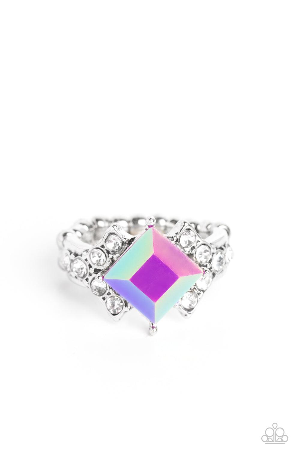 Mind-Blowing Brilliance Purple Ring - Paparazzi Accessories- lightbox - CarasShop.com - $5 Jewelry by Cara Jewels