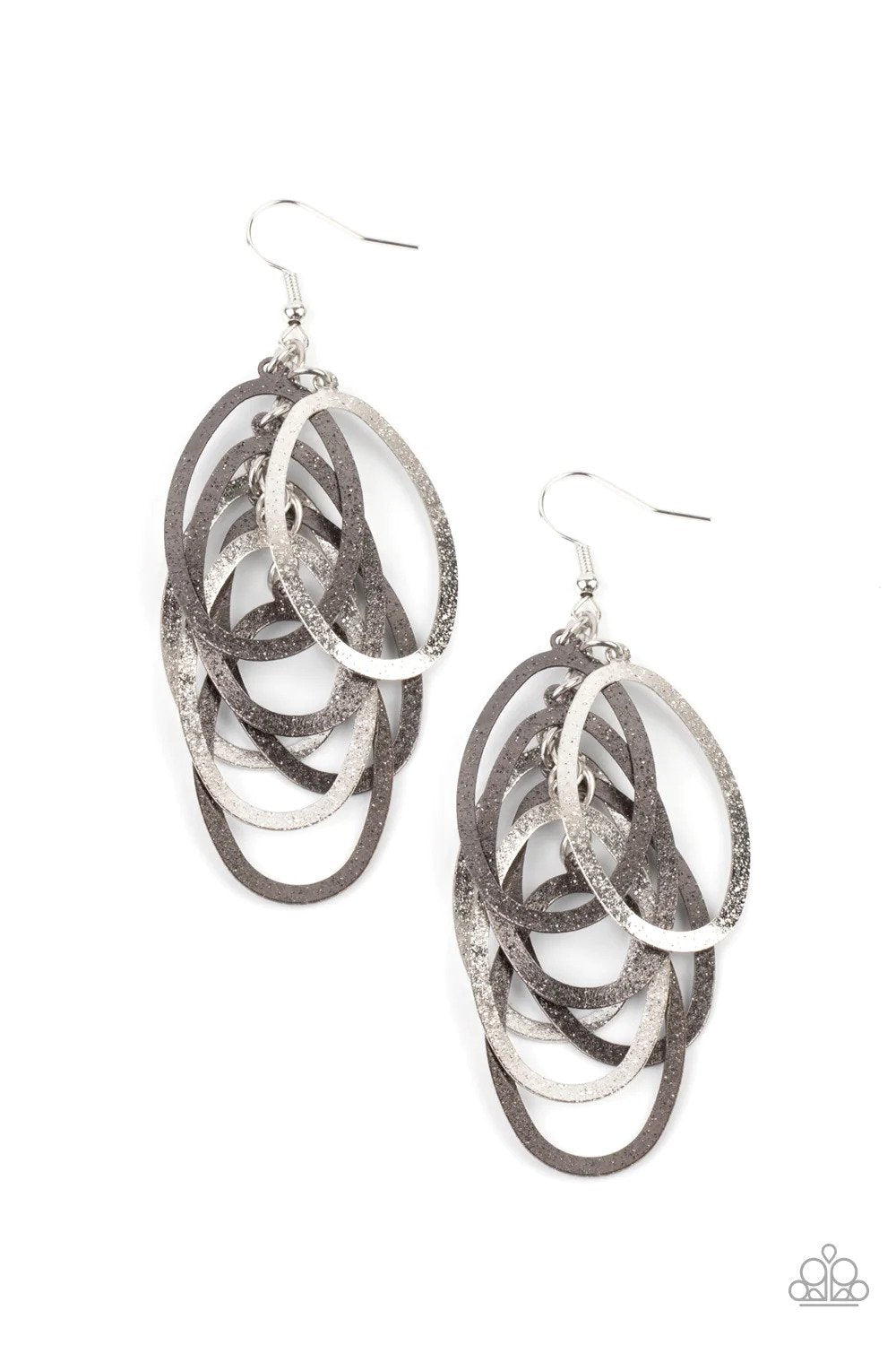 Mind OVAL Matter Multi Earrings - Paparazzi Accessories- lightbox - CarasShop.com - $5 Jewelry by Cara Jewels