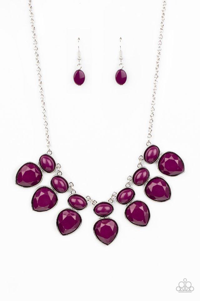 Modern Masquerade Purple Necklace - Paparazzi Accessories- lightbox - CarasShop.com - $5 Jewelry by Cara Jewels