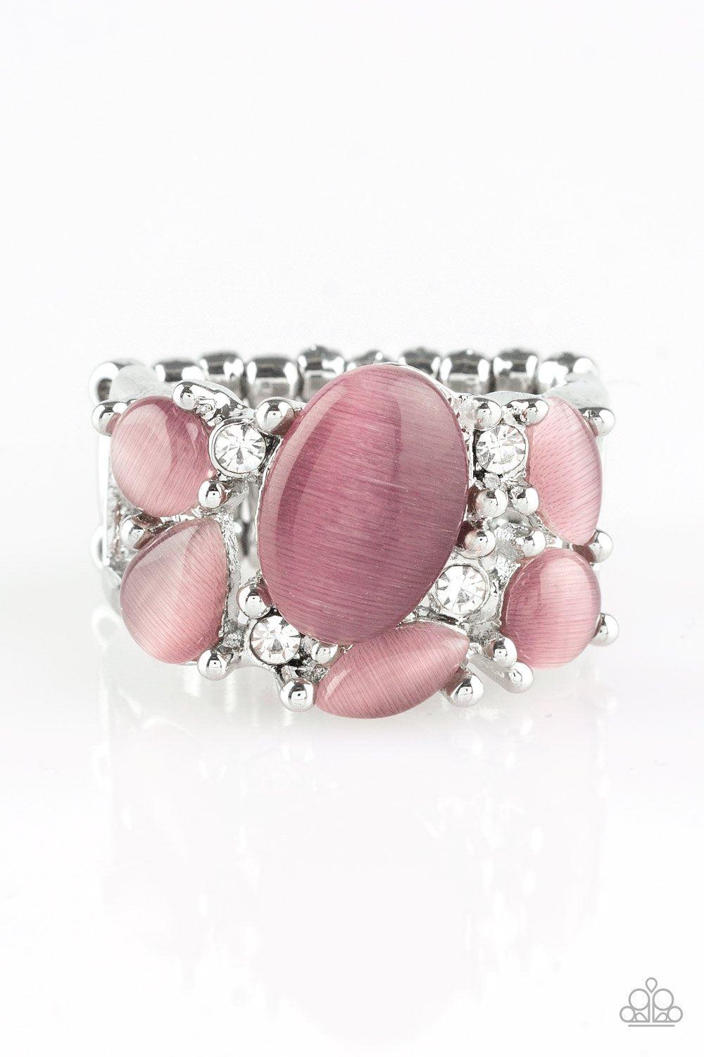 Paparazzi purple moonstone on sale ring