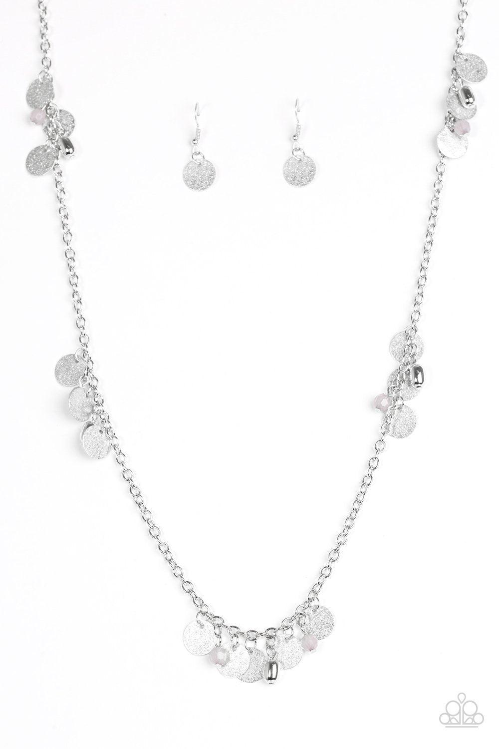 Musical Expression Silver Necklace - Paparazzi Accessories-CarasShop.com - $5 Jewelry by Cara Jewels