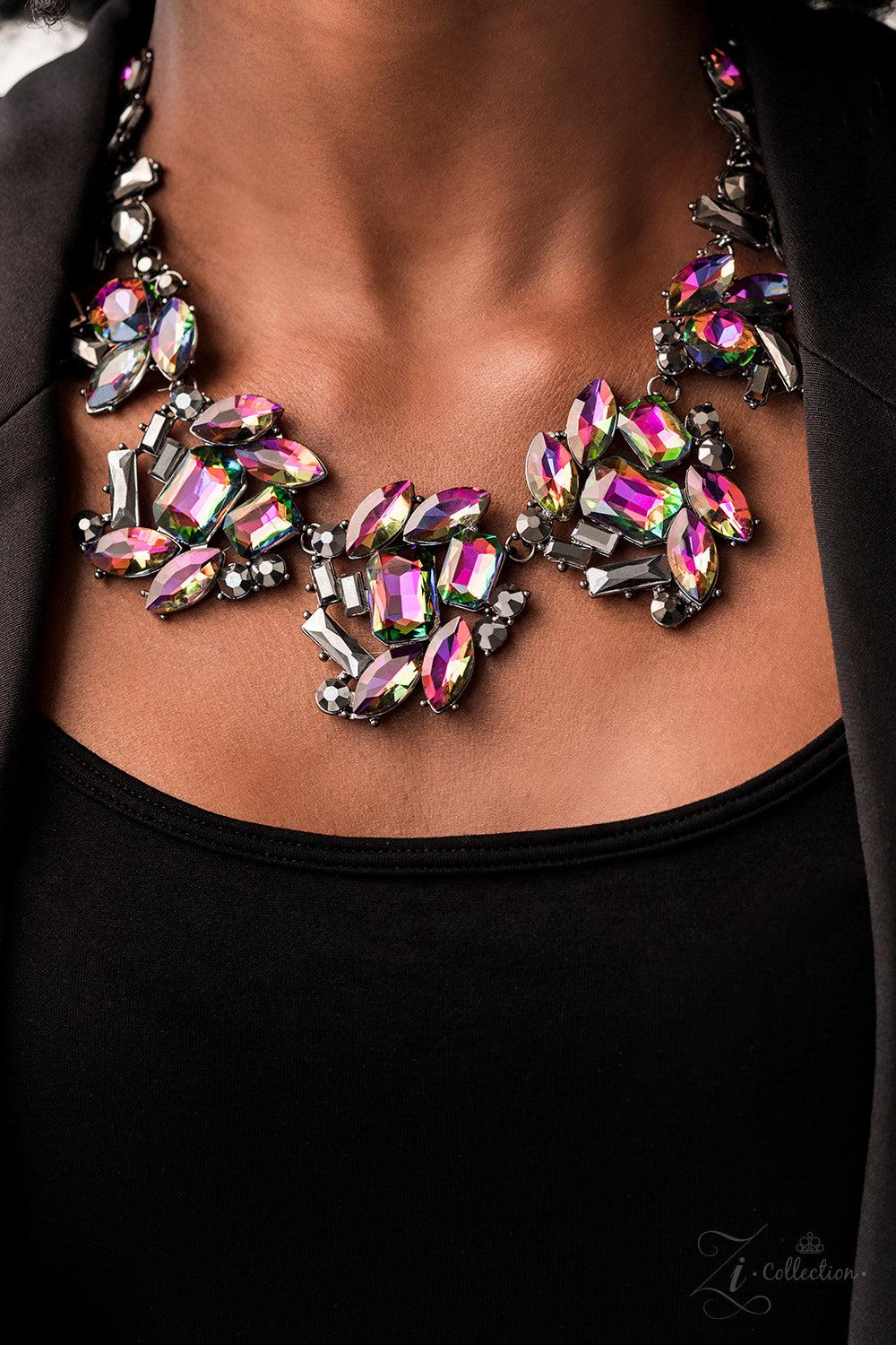 Obsessed 2022 Zi Collection Necklace - Paparazzi Accessories-on model - CarasShop.com - $5 Jewelry by Cara Jewels