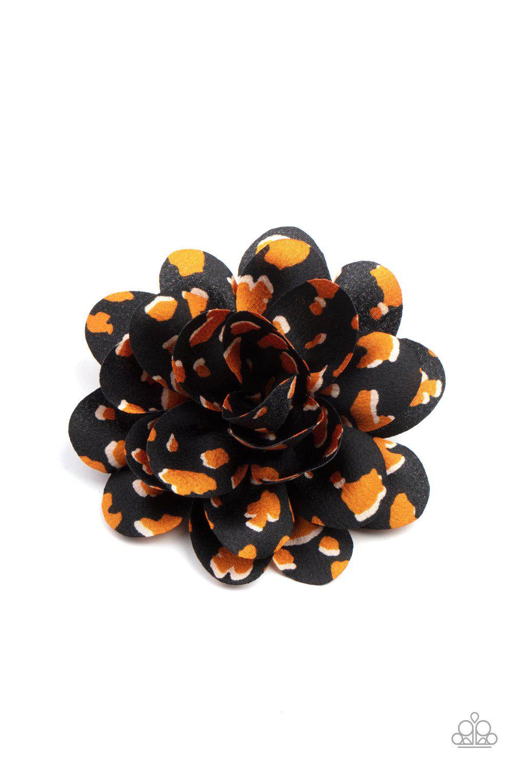 Panama Picnic Yellow Hair Clip - Paparazzi Accessories- lightbox - CarasShop.com - $5 Jewelry by Cara Jewels