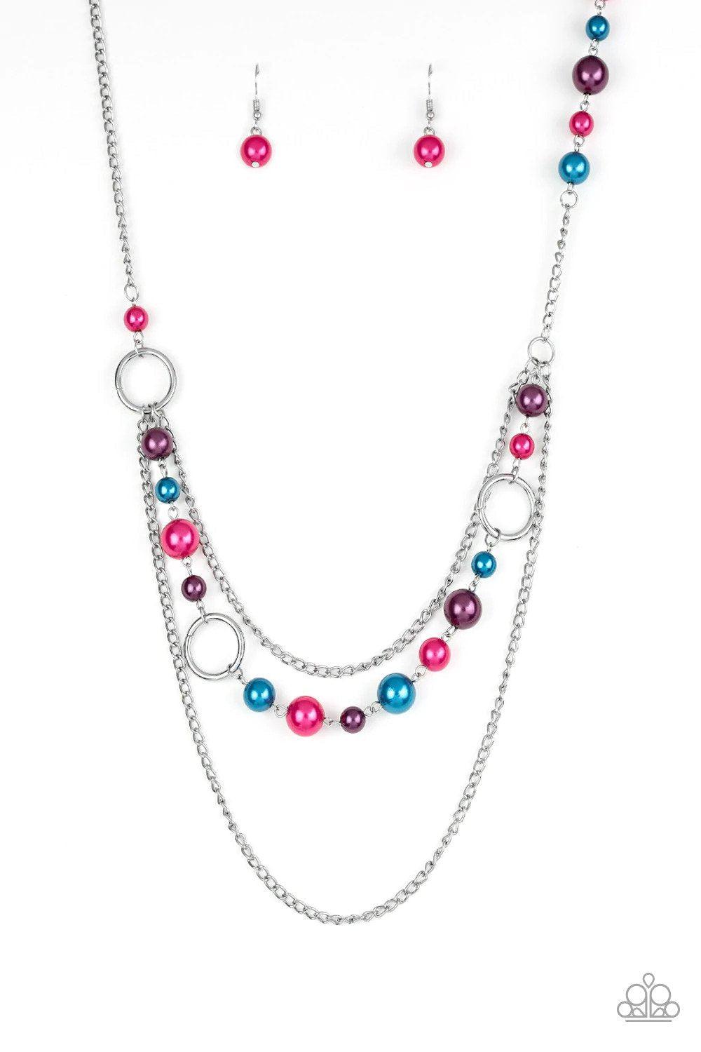 Party Dress Princess Multi Necklace - Paparazzi Accessories- lightbox - CarasShop.com - $5 Jewelry by Cara Jewels
