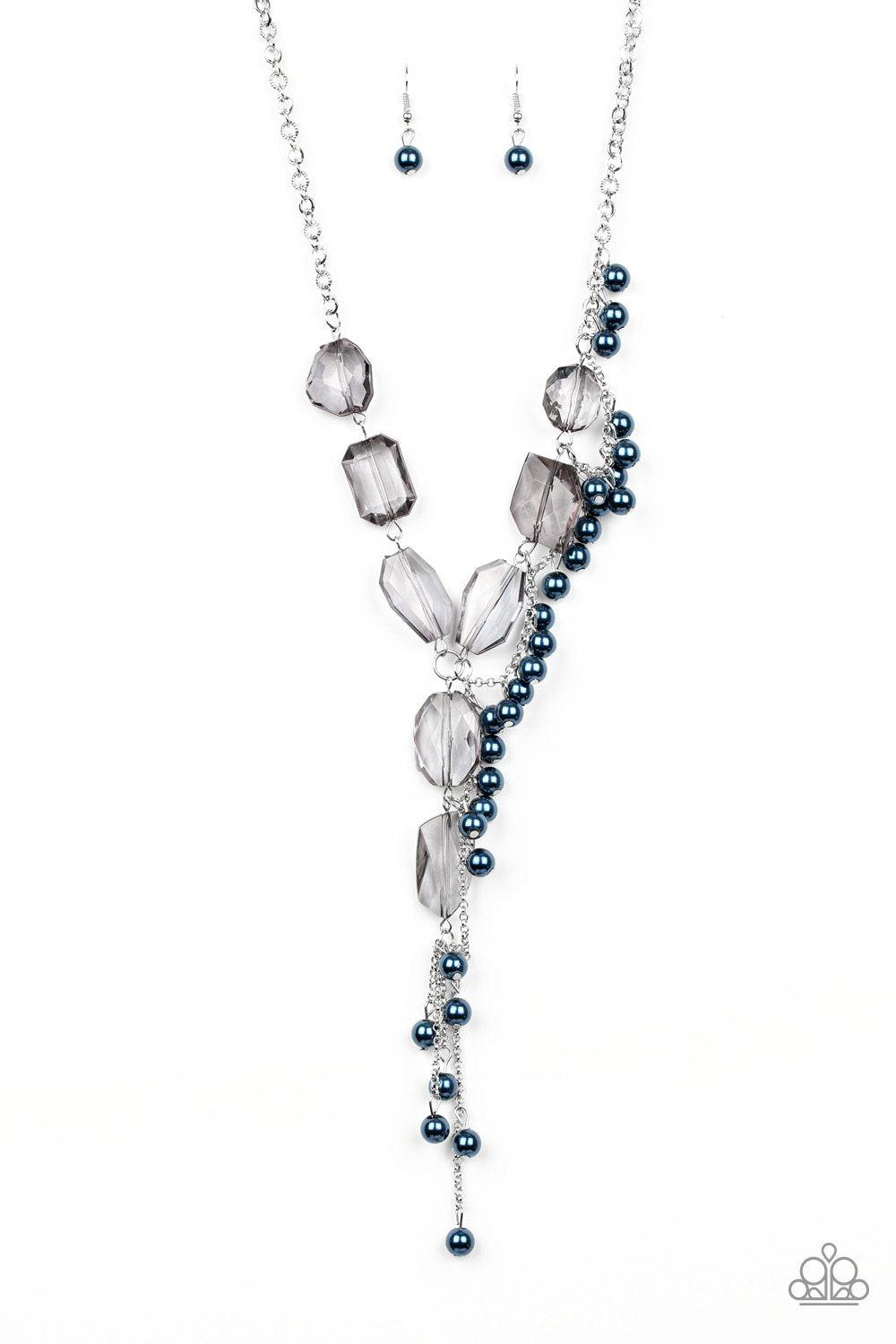 Prismatic Princess Blue Tassel Necklace - Paparazzi Accessories - lightbox -CarasShop.com - $5 Jewelry by Cara Jewels