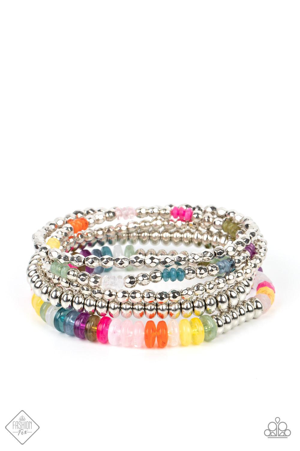Pristine Pixie Dust Multi Bracelet - Paparazzi Accessories- lightbox - CarasShop.com - $5 Jewelry by Cara Jewels