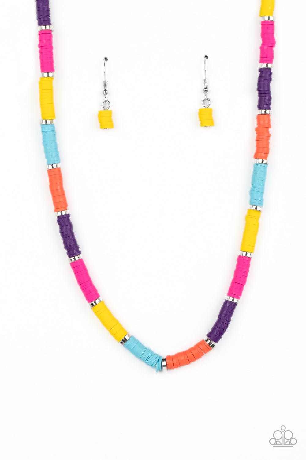 Rainbow Road Multi Necklace - Paparazzi Accessories- lightbox - CarasShop.com - $5 Jewelry by Cara Jewels