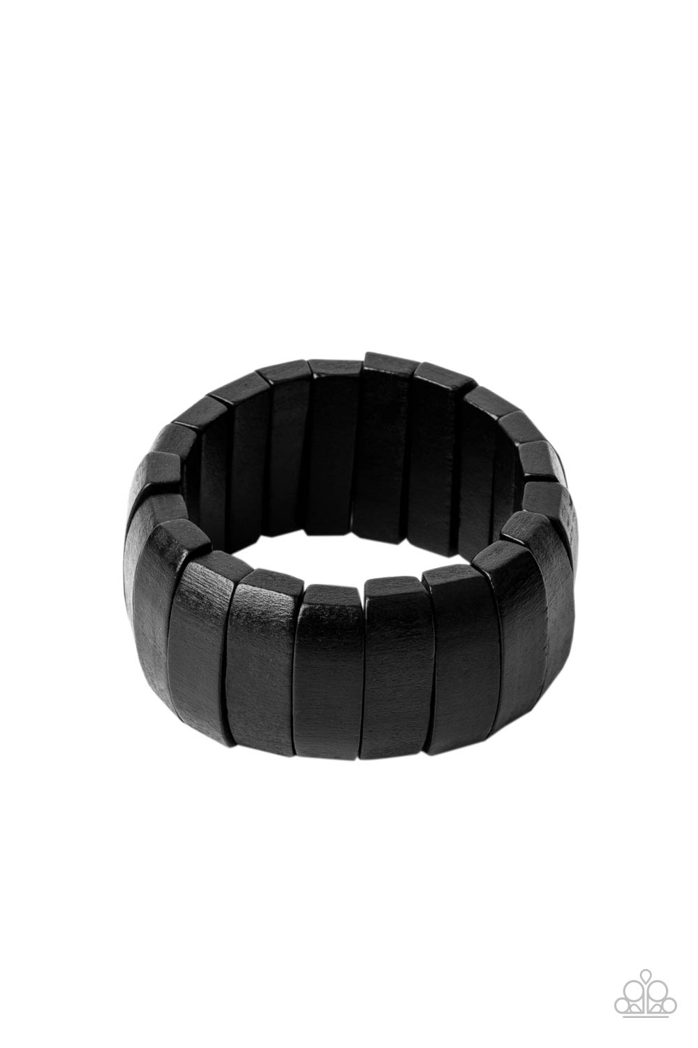 Raise The BARBADOS Black Wood Bracelet - Paparazzi Accessories- lightbox - CarasShop.com - $5 Jewelry by Cara Jewels
