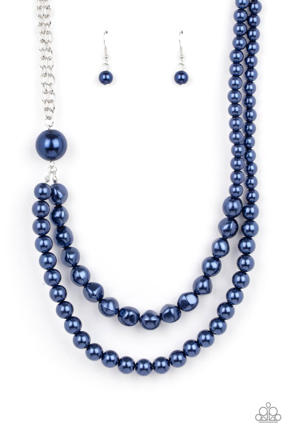 Remarkable Radiance Blue Necklace - Paparazzi Accessories- lightbox - CarasShop.com - $5 Jewelry by Cara Jewels