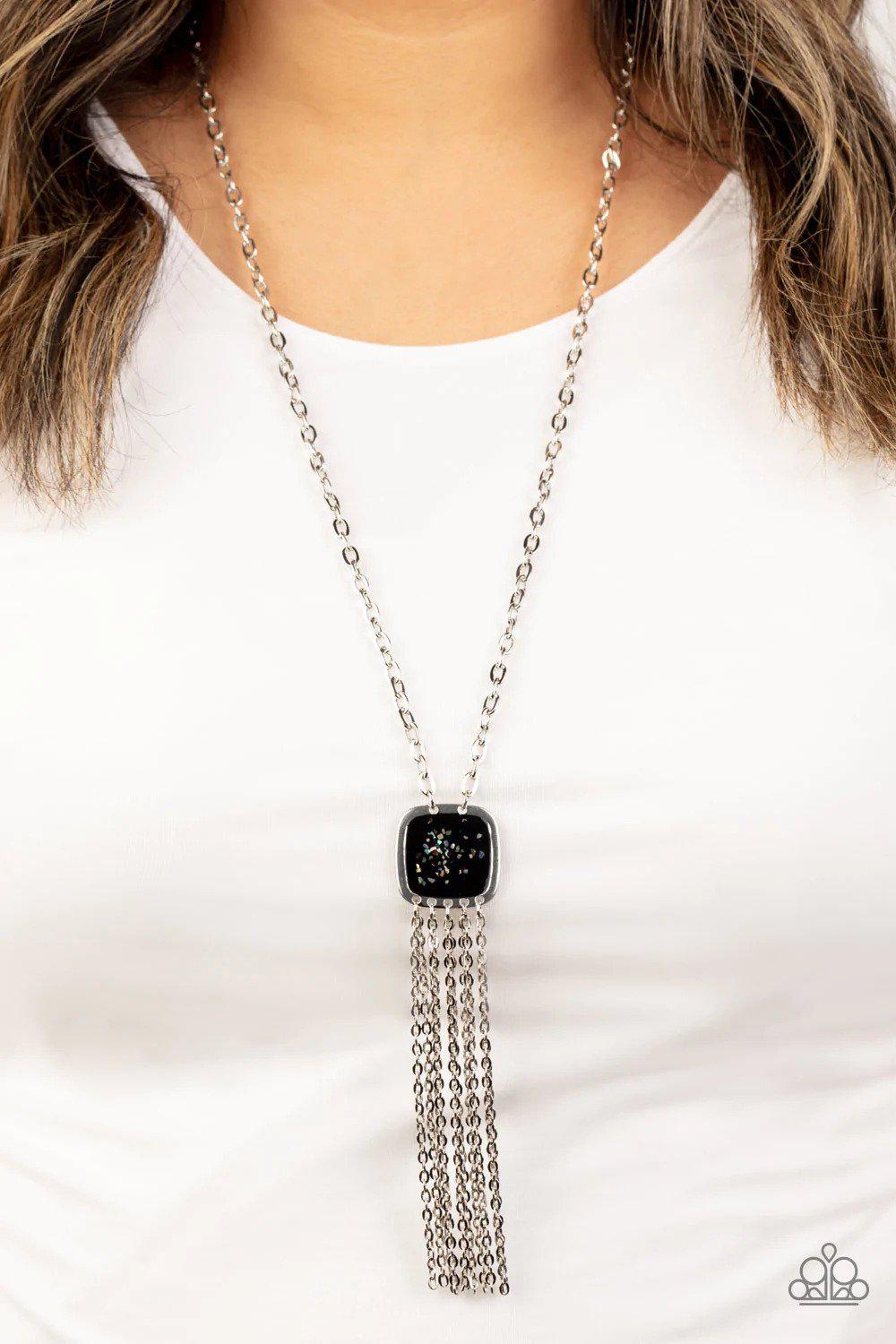 Seaside Season Black Necklace - Paparazzi Accessories- lightbox - CarasShop.com - $5 Jewelry by Cara Jewels