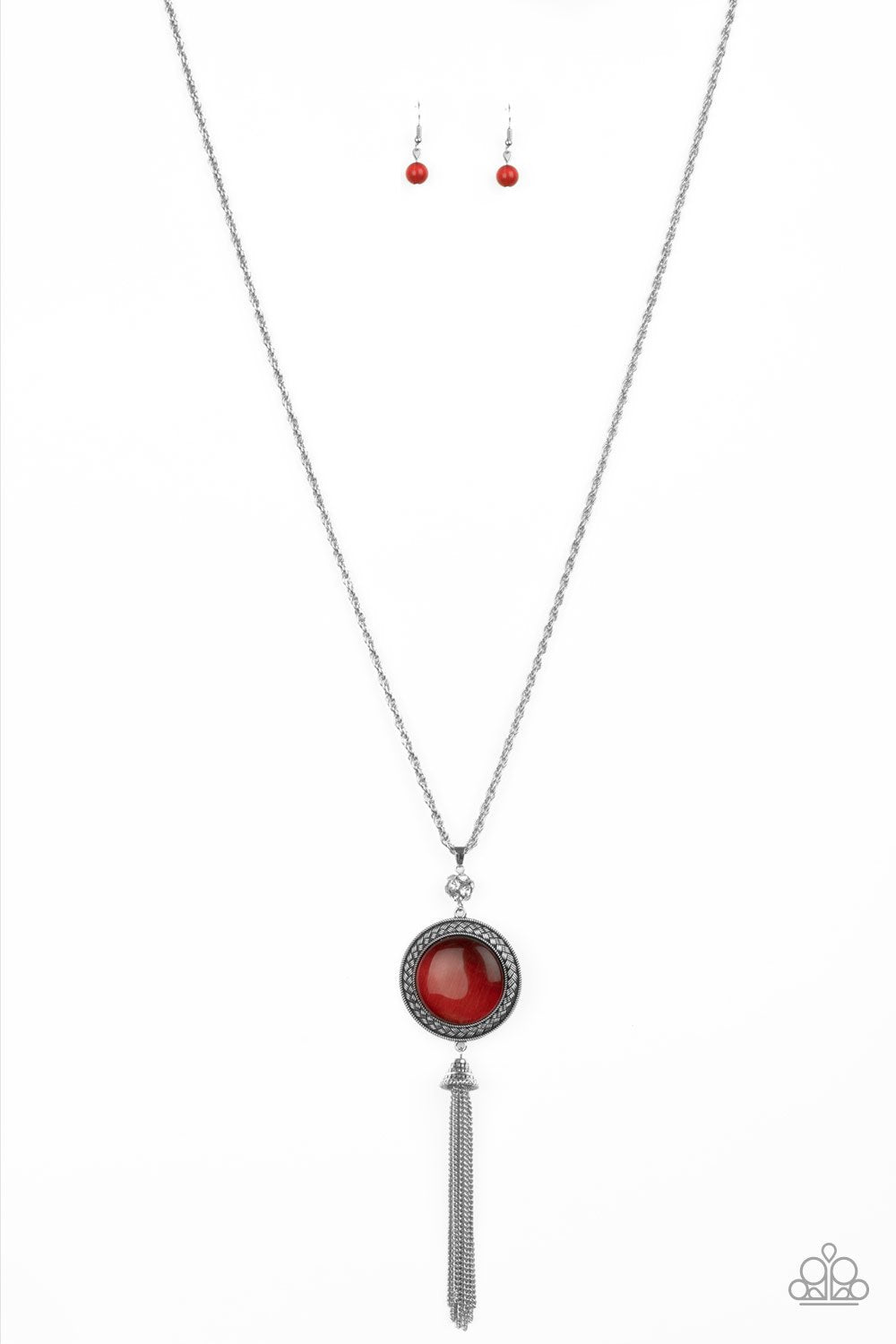 Red moonstone store necklace paparazzi