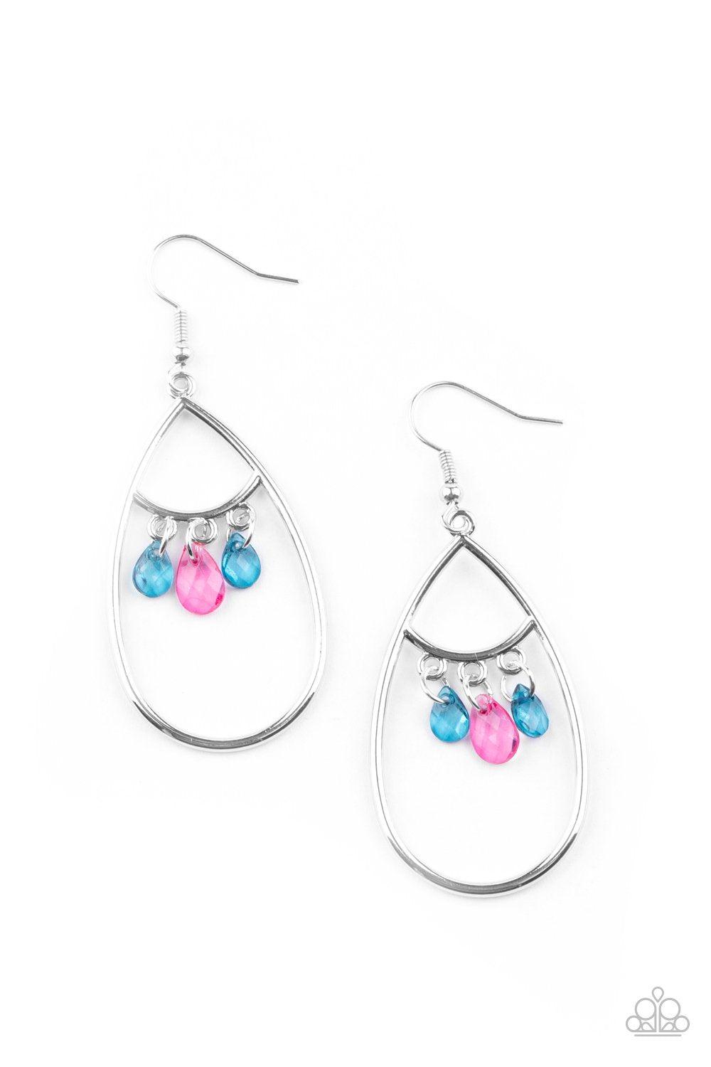 Shimmer Advisory Multi Earrings - Paparazzi Accessories - lightbox -CarasShop.com - $5 Jewelry by Cara Jewels