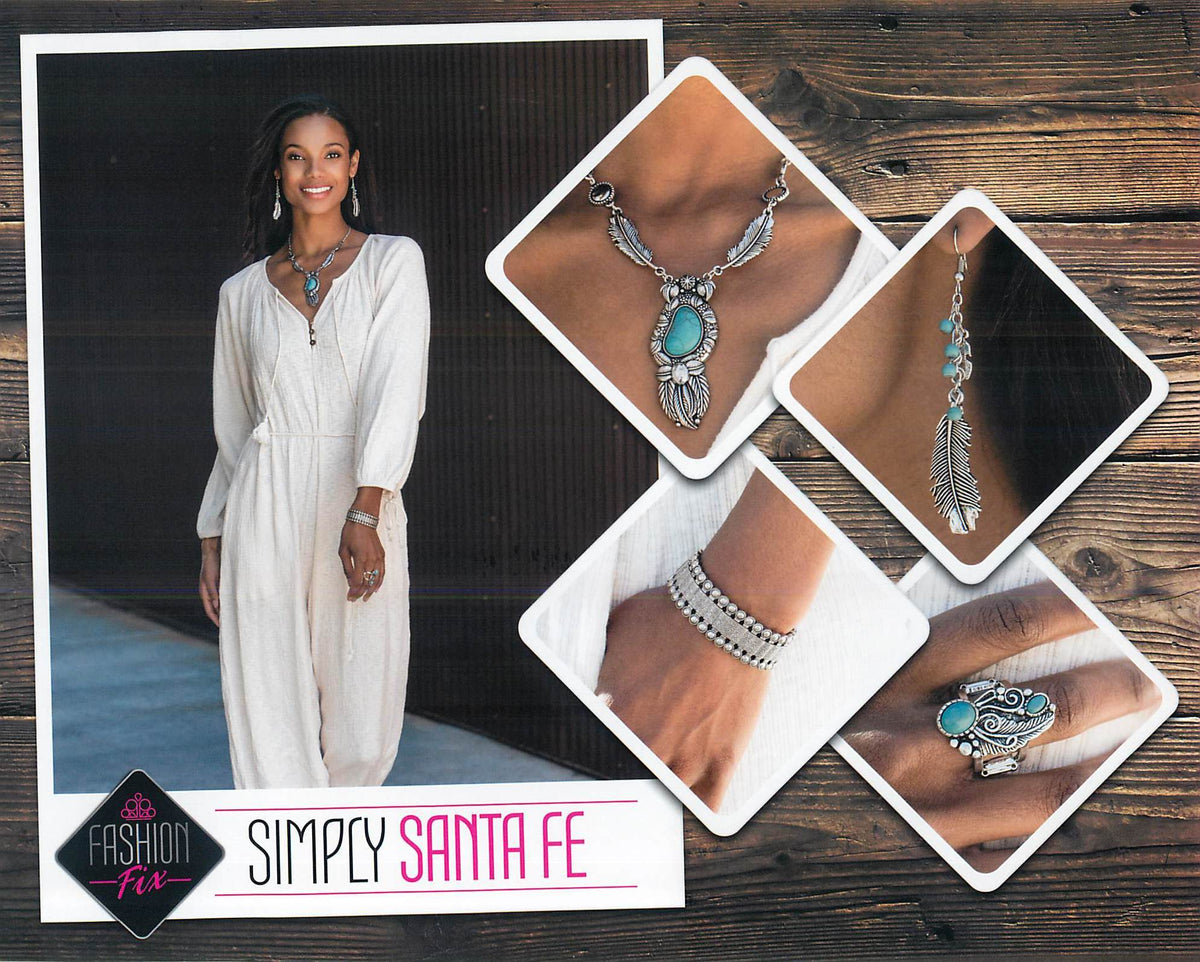 Simply Santa Fe Complete Trend Blend (4 pc set) August 2020 - Paparazzi Accessories Fashion Fix-Set-CarasShop.com - $5 Jewelry by Cara Jewels