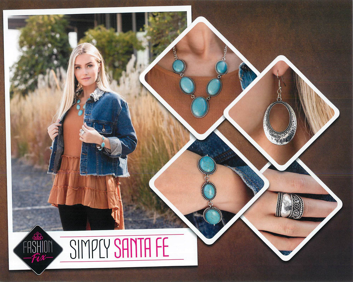 Simply Santa Fe Complete Trend Blend (4 pc set) December 2020 - Paparazzi Accessories Fashion Fix-Set-CarasShop.com - $5 Jewelry by Cara Jewels
