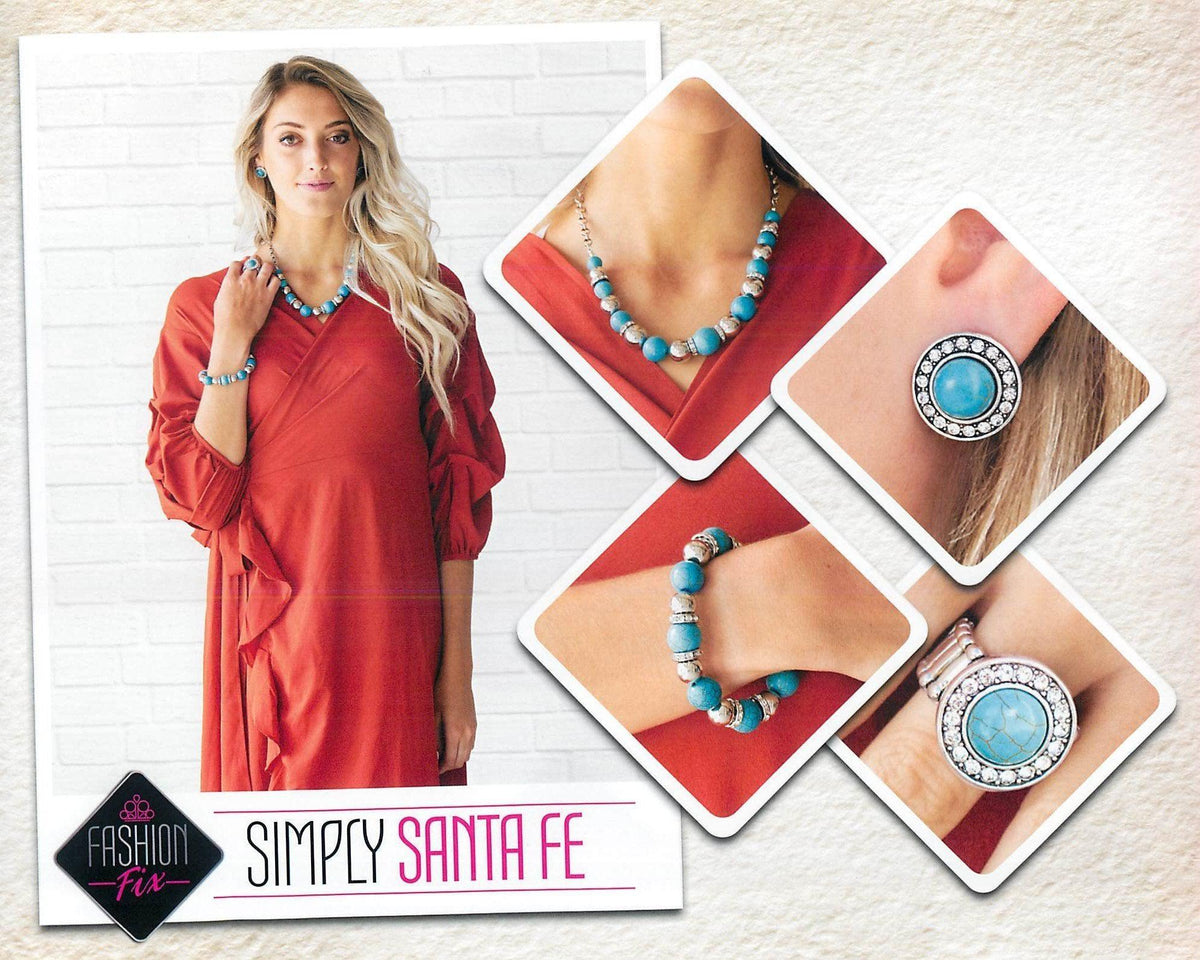 Simply Santa Fe Complete Trend Blend (4 pc set) February 2019 - Paparazzi Accessories Fashion Fix-Set-CarasShop.com - $5 Jewelry by Cara Jewels