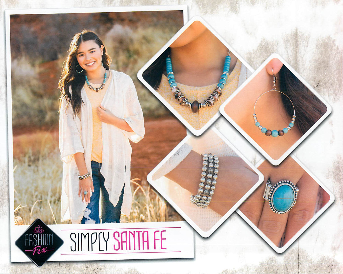 Simply Santa Fe Complete Trend Blend (4 pc set) March 2020 - Paparazzi Accessories Fashion Fix-Set-CarasShop.com - $5 Jewelry by Cara Jewels