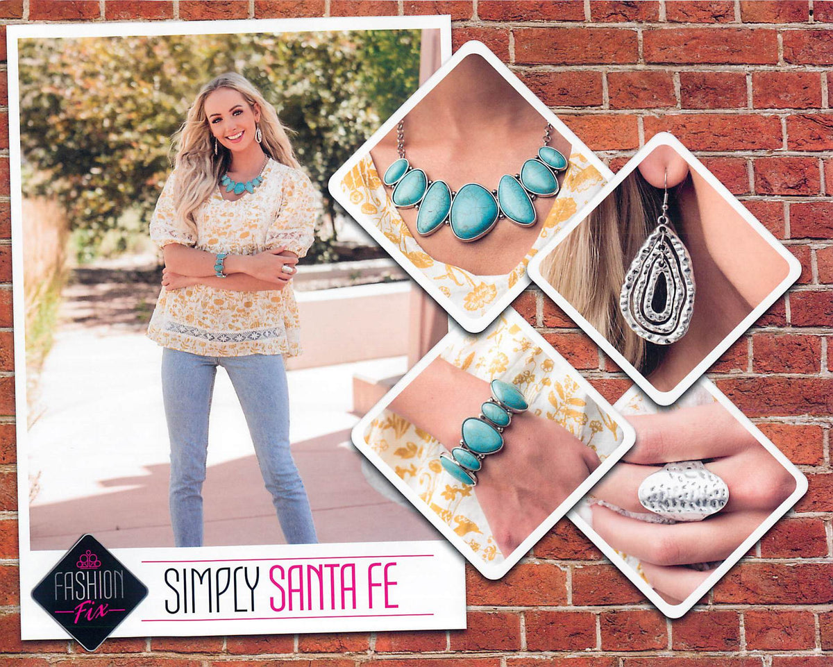 Simply Santa Fe Complete Trend Blend (4 pc set) September 2020 - Paparazzi Accessories Fashion Fix-Set-CarasShop.com - $5 Jewelry by Cara Jewels