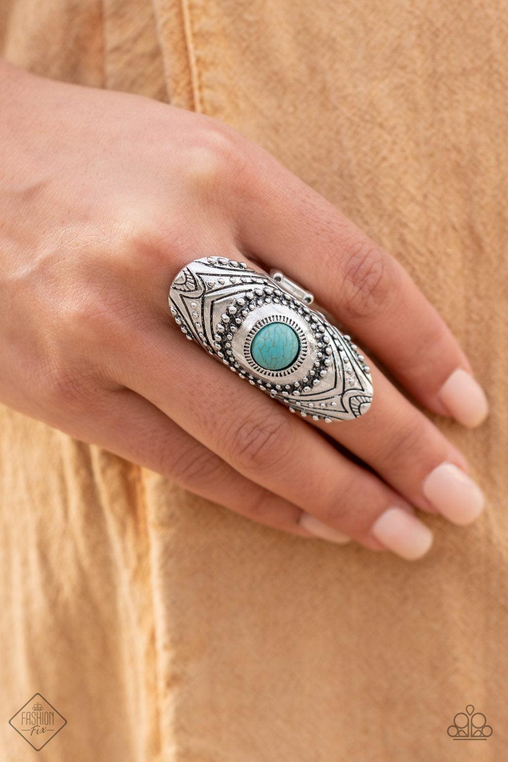 Simply Santa Fe Set - March 2022 - Paparazzi Accessories- Ring - CarasShop.com - $5 Jewelry by Cara Jewels