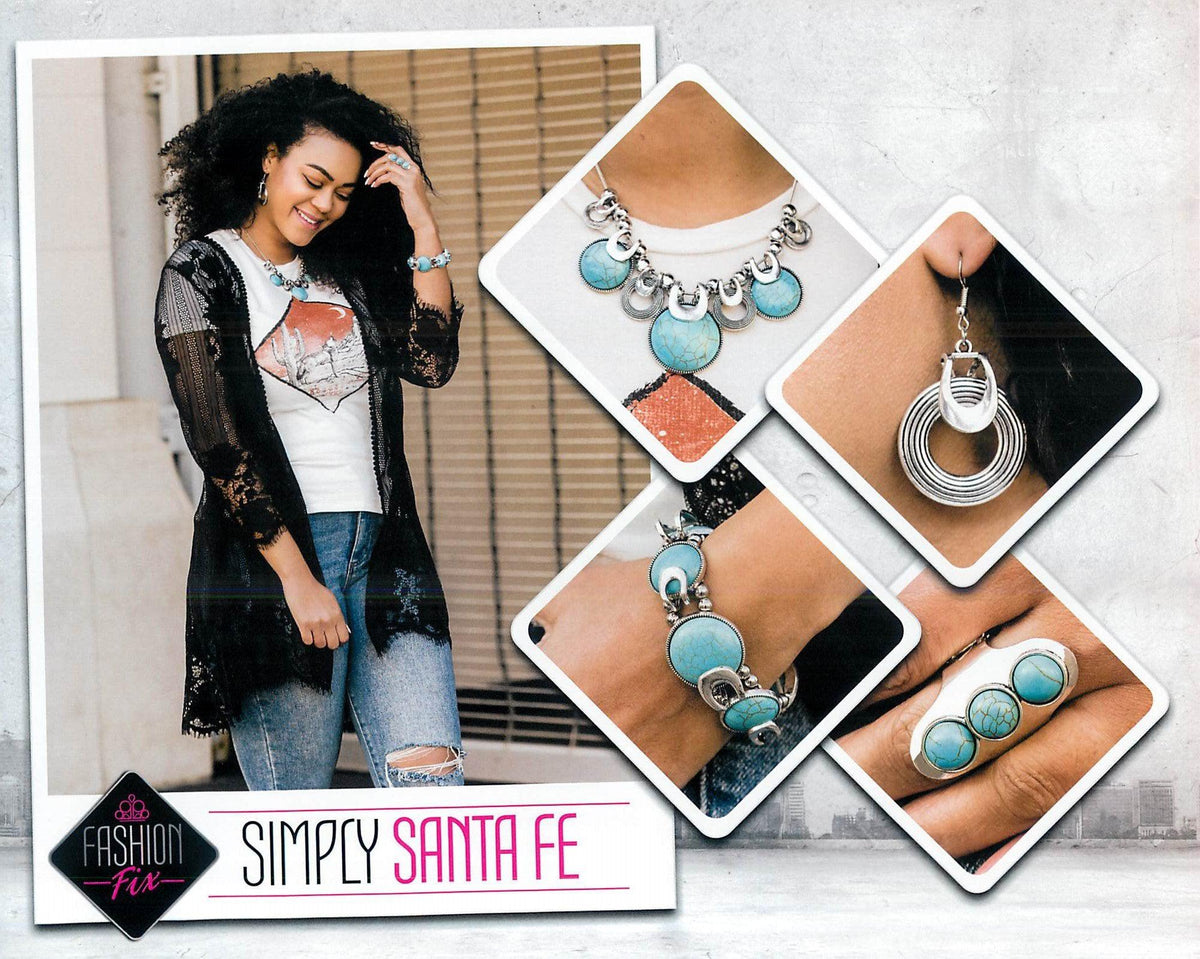 Simply Santa Fe Trend Blend February 2020 - No Earrings (3 pc set) - Paparazzi Accessories Fashion Fix-Set-CarasShop.com - $5 Jewelry by Cara Jewels