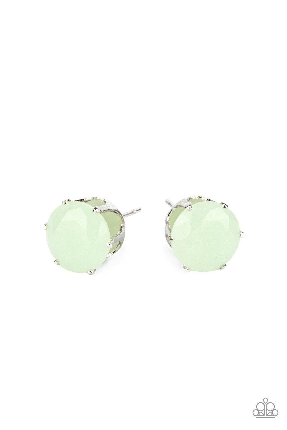 Simply Serendipity Green Earrings - Paparazzi Accessories- lightbox - CarasShop.com - $5 Jewelry by Cara Jewels