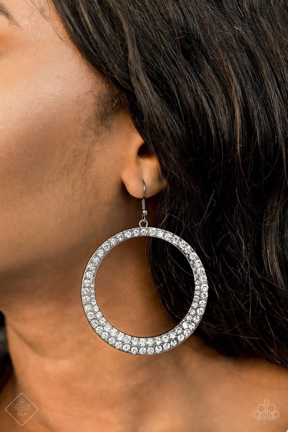 Paparazzi Earring ~ Business Bedazzle - Black – Paparazzi Jewelry