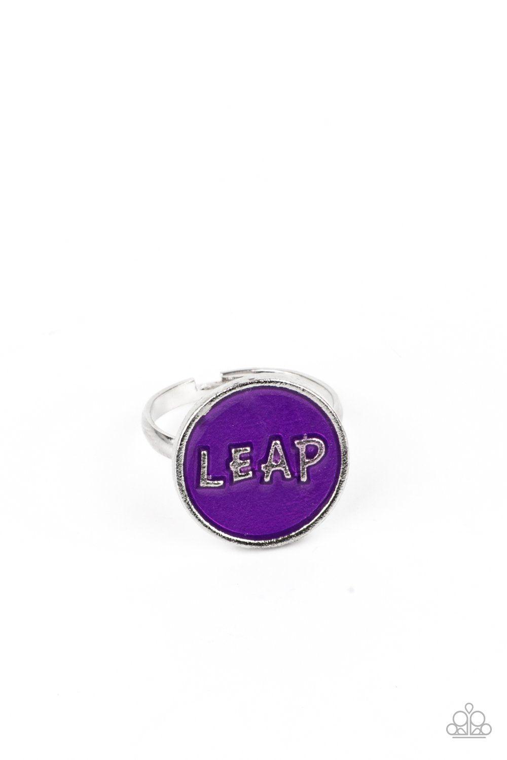 Starlet Shimmer Children's Colorful Inspirational Rings - Paparazzi Accessories (set of 10) - Full set -CarasShop.com - $5 Jewelry by Cara Jewels