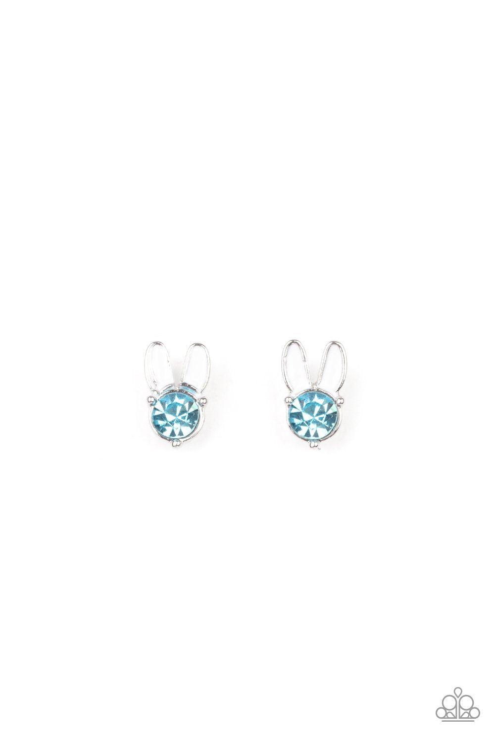 Starlet Shimmer Children&#39;s Easter Bunny Rhinestone Post Earrings - Paparazzi Accessories (set of 5 pairs) - lightbox -CarasShop.com - $5 Jewelry by Cara Jewels