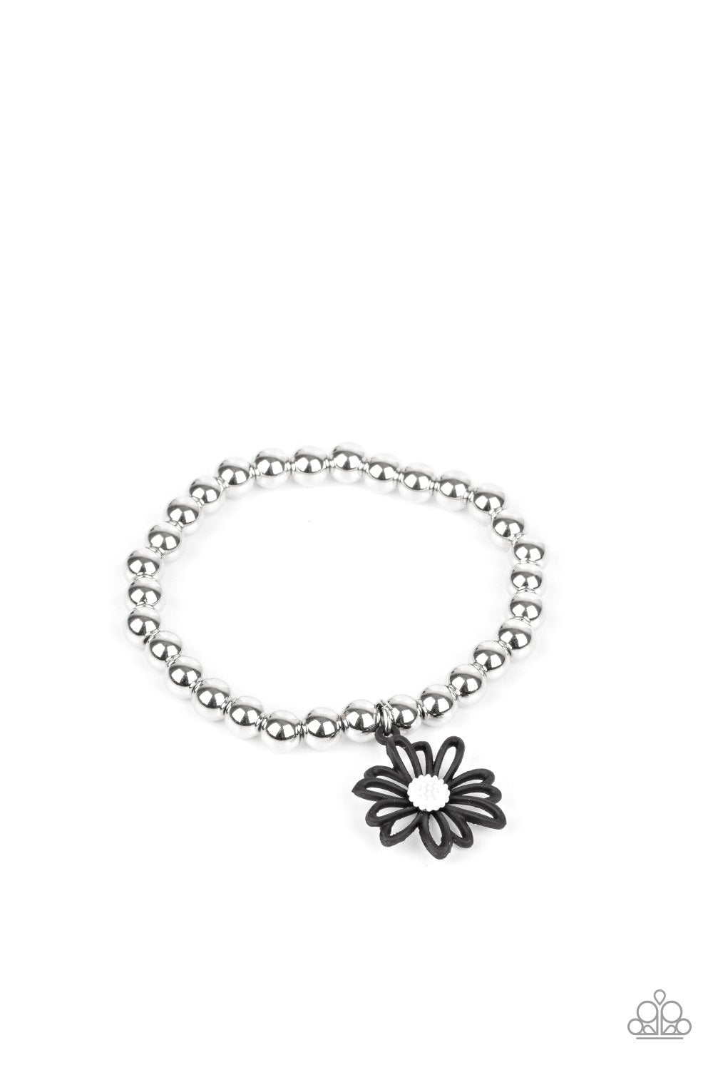 Starlet Shimmer Children&#39;s Flower Charm Bracelets - Paparazzi Accessories (set of 10)- lightbox - CarasShop.com - $5 Jewelry by Cara Jewels