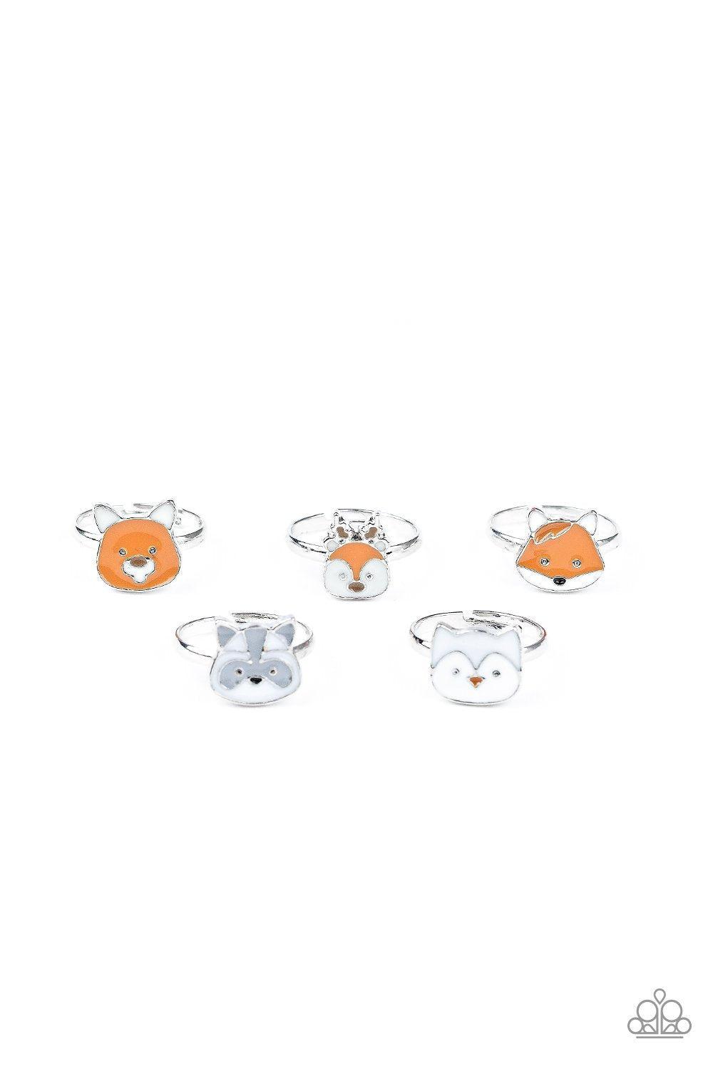 Starlet Shimmer Children&#39;s Forest Friends Animal Rings - Paparazzi Accessories (set of 5)-CarasShop.com - $5 Jewelry by Cara Jewels