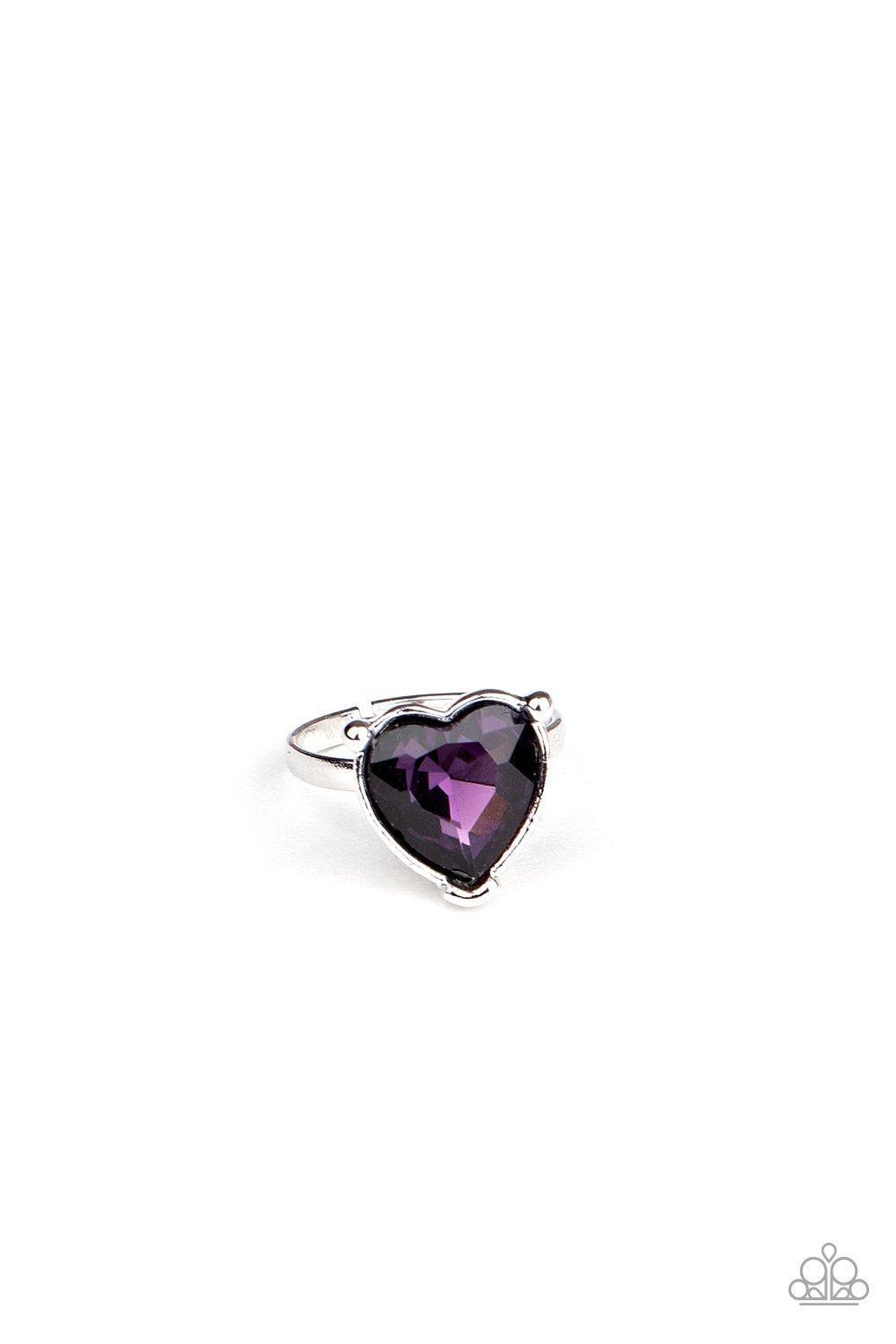 Starlet Shimmer Children&#39;s Gem Heart Rings - Paparazzi Accessories (set of 5)-CarasShop.com - $5 Jewelry by Cara Jewels