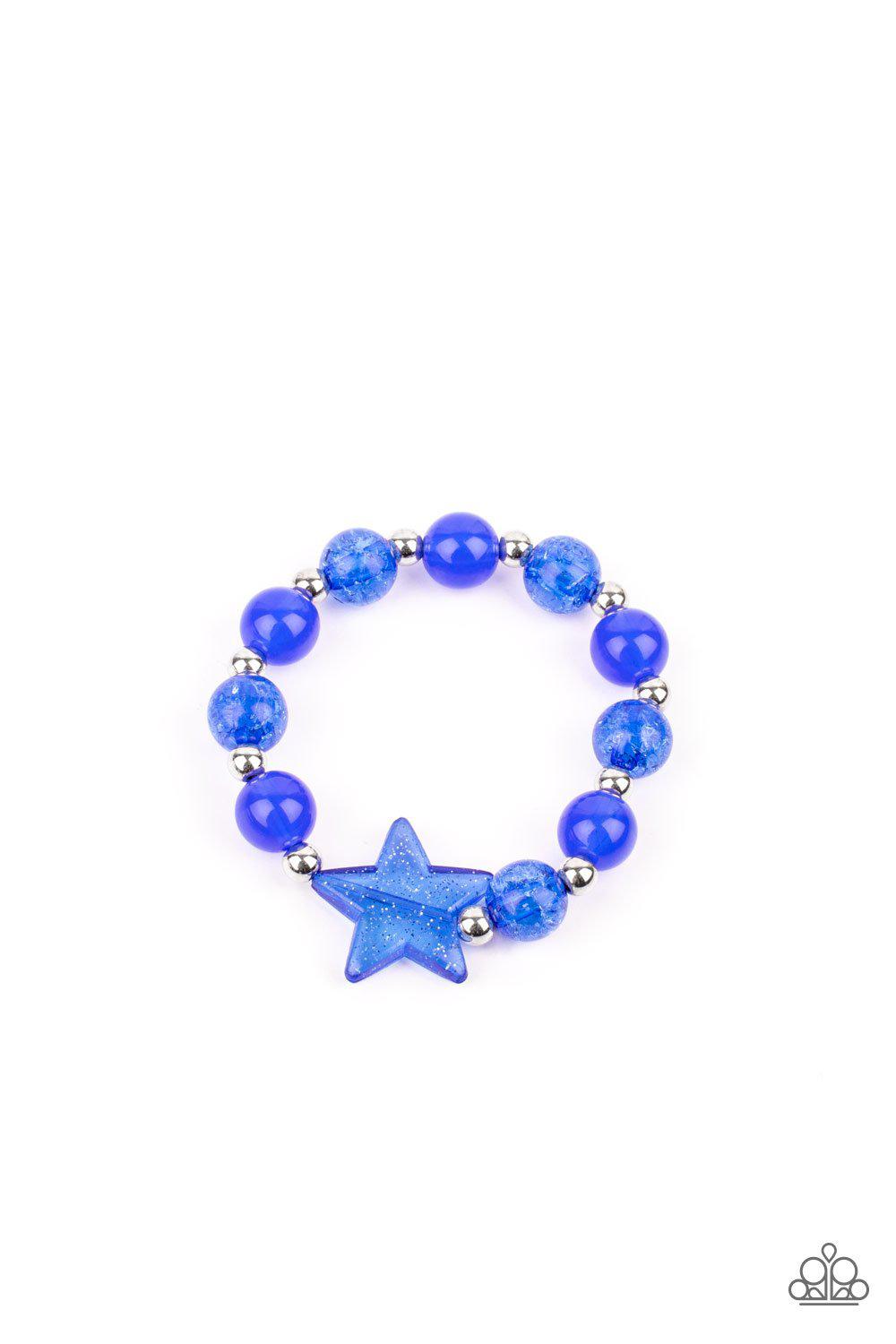 Starlet Shimmer Children&#39;s Red, White and Blue Star Bracelets - Paparazzi Accessories (set of 5)- lightbox - CarasShop.com - $5 Jewelry by Cara Jewels